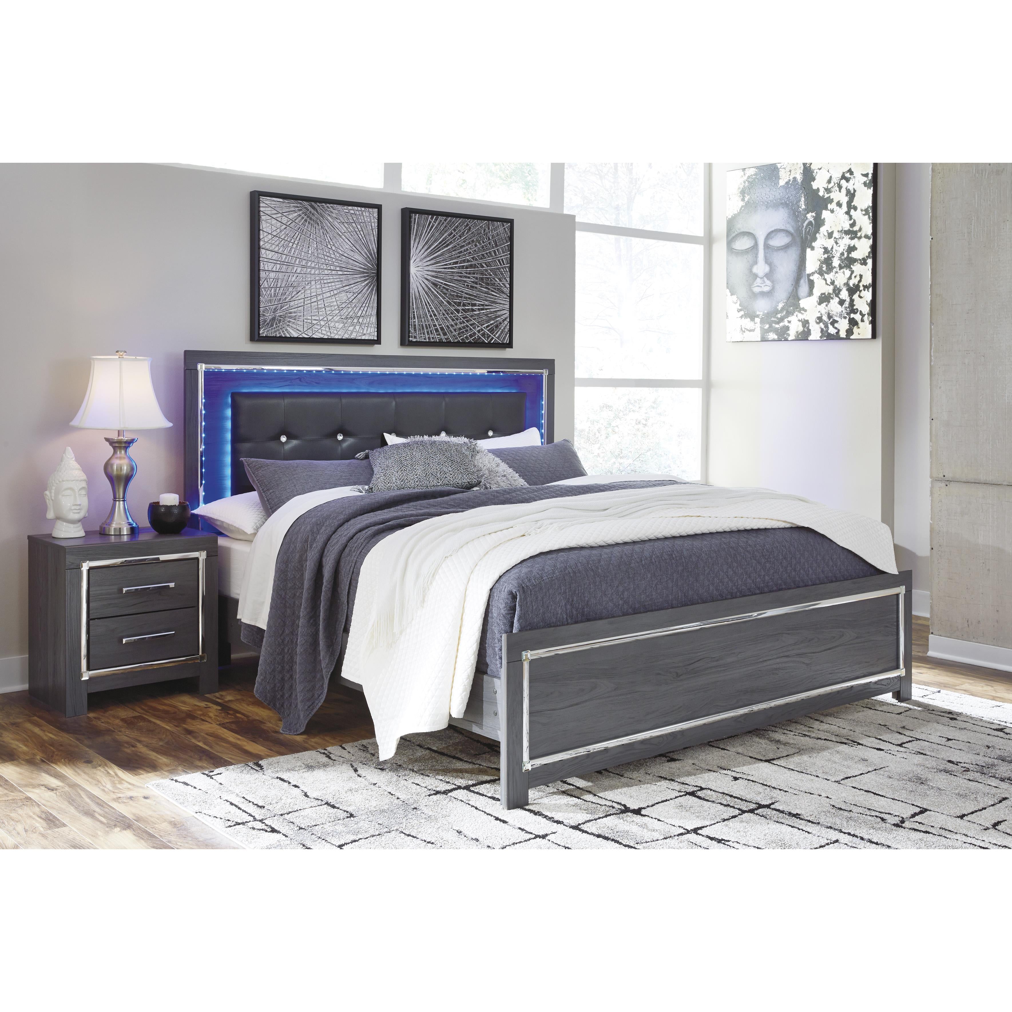  Size_King --  Lodanna B214B15 King Panel Bed IMAGE 1