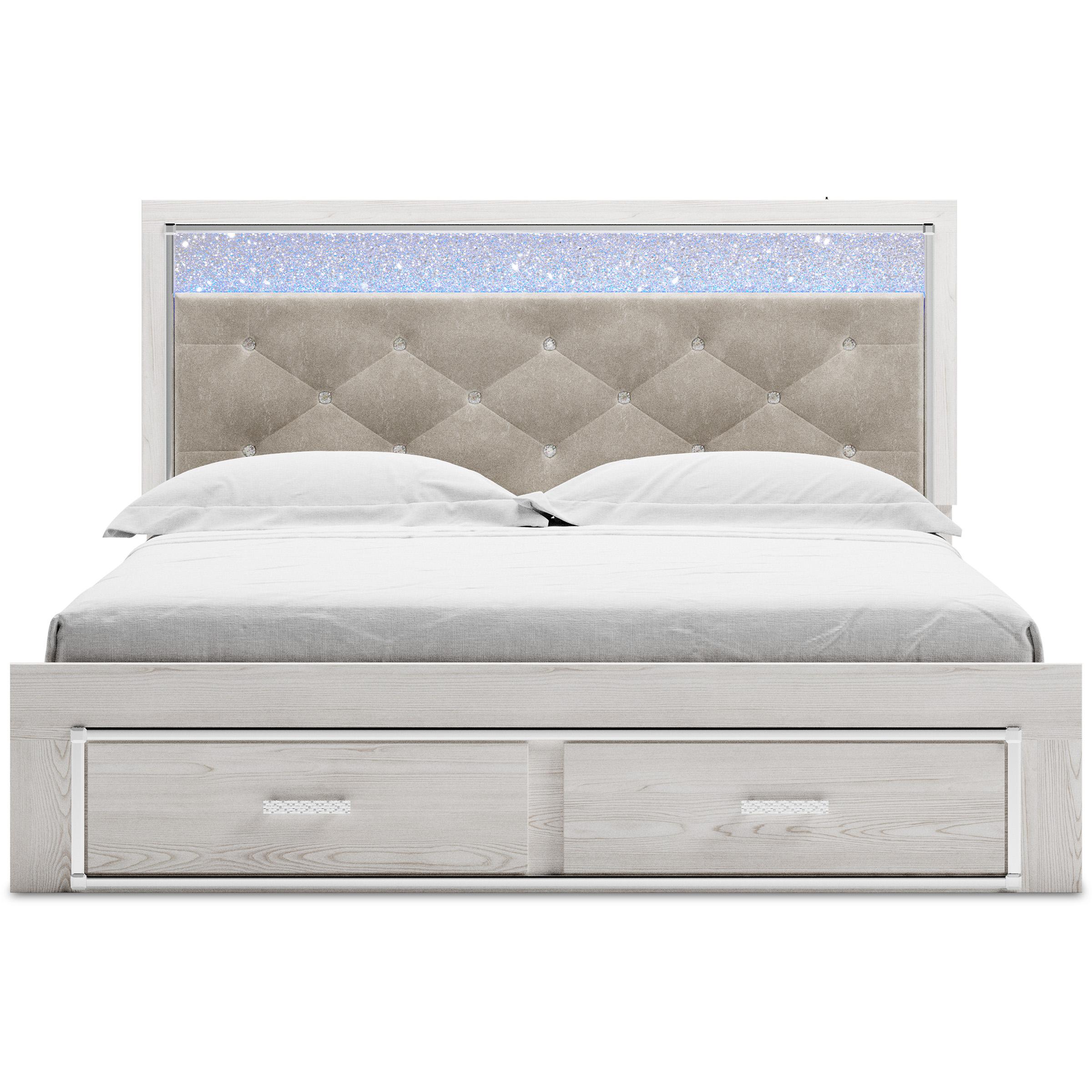 Size_King --  Altyra B2640B29 King Upholstered Storage Bed IMAGE 2