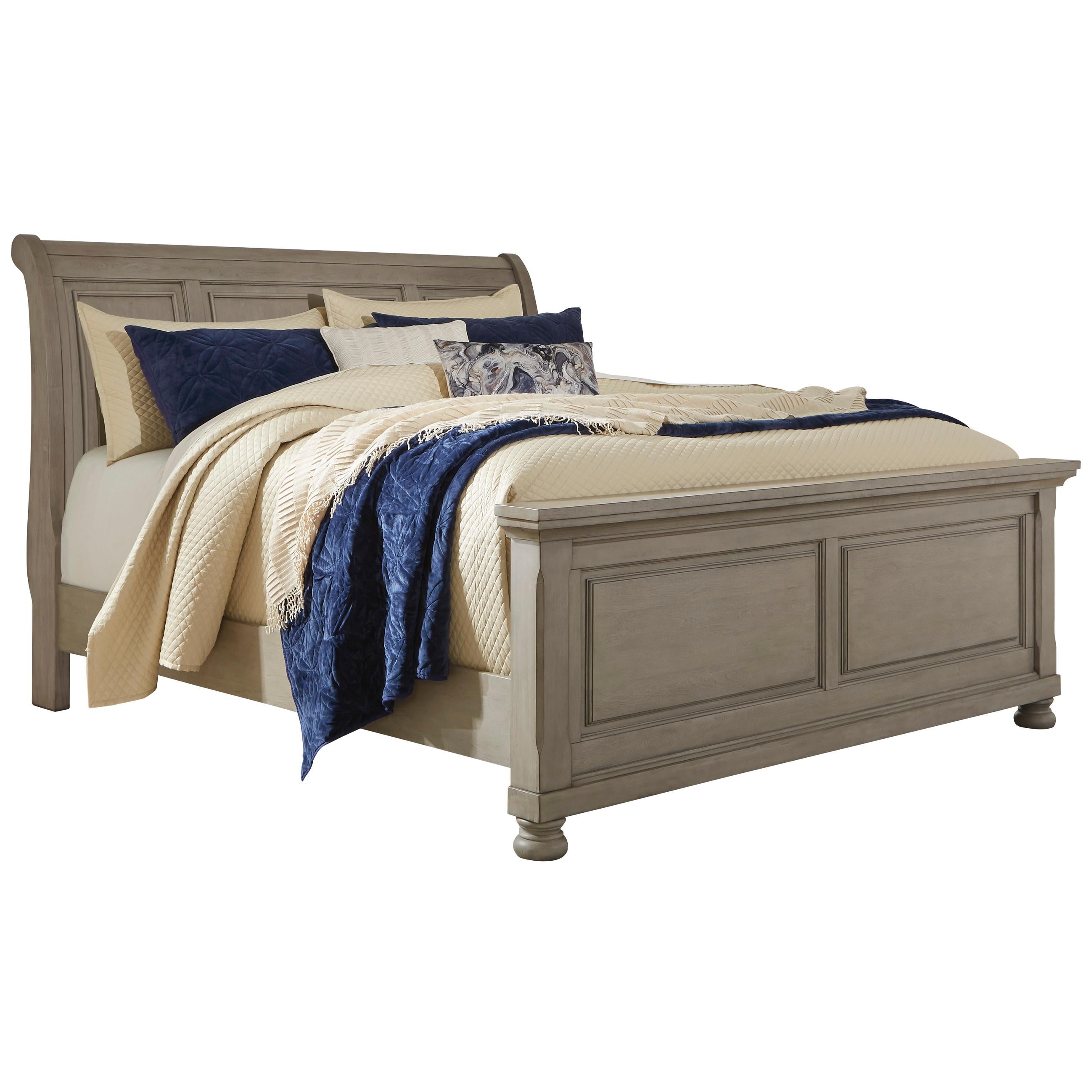  Size_King --  Lettner B733B34 King Sleigh Bed IMAGE 1