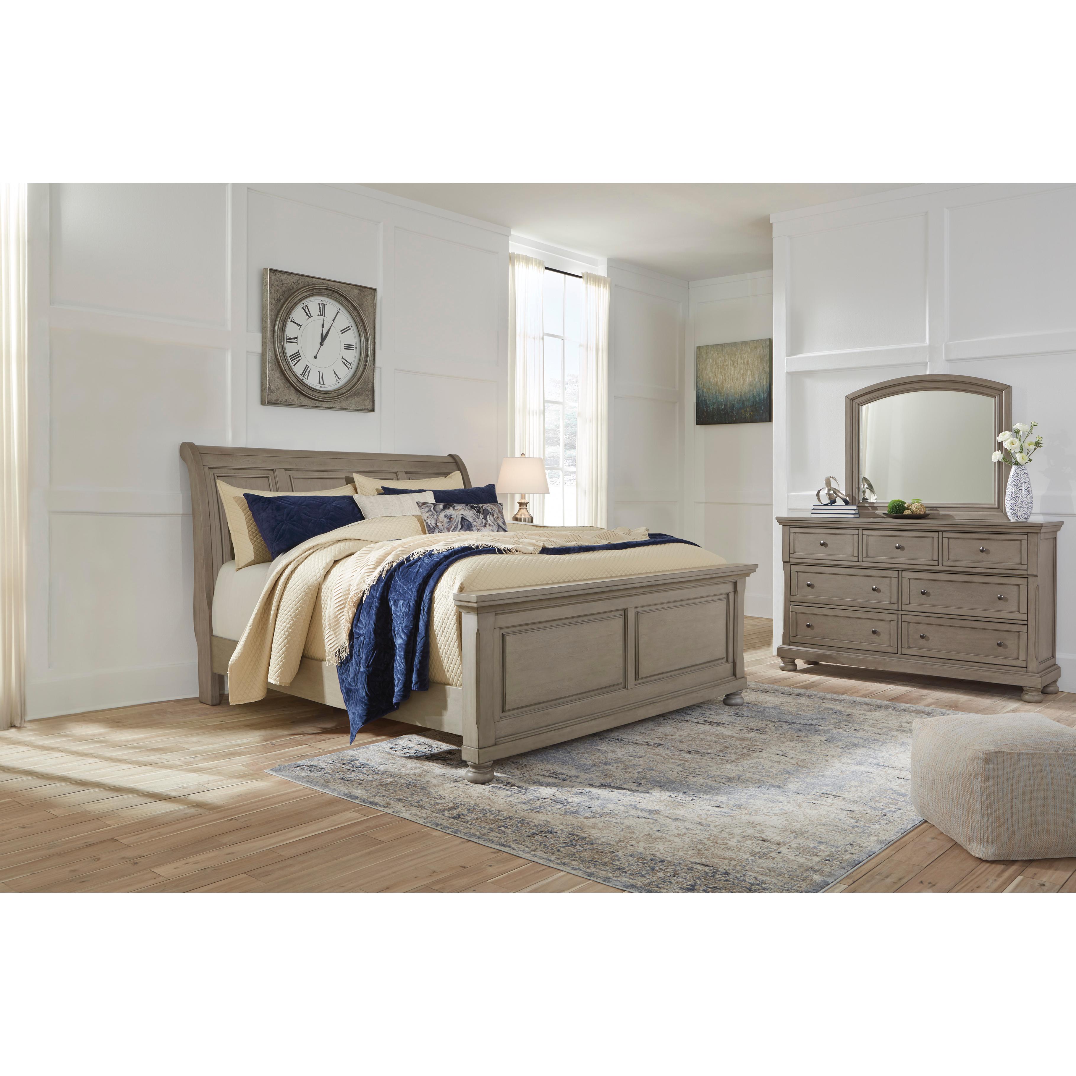  Size_King --  Lettner B733B34 King Sleigh Bed IMAGE 3