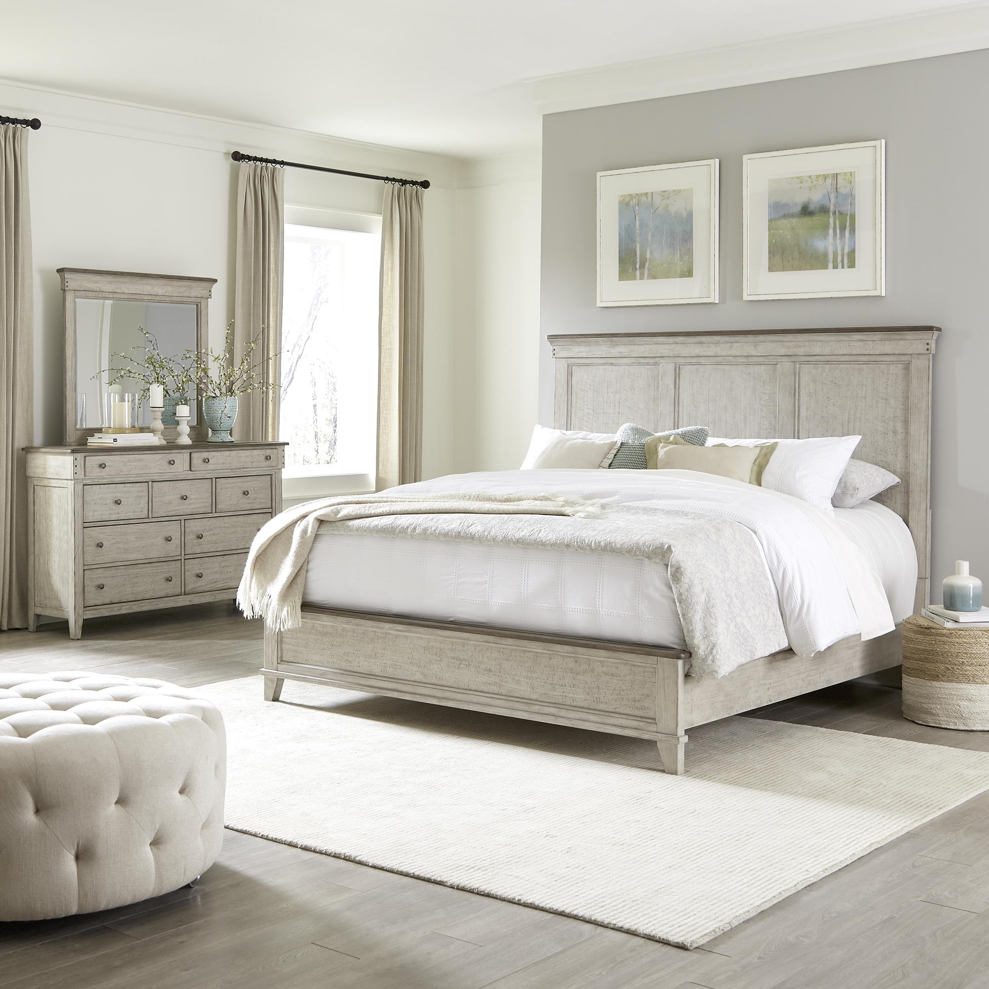  Size_King --  Ivy Hollow 457-BR-KPB King Panel Bed IMAGE 2