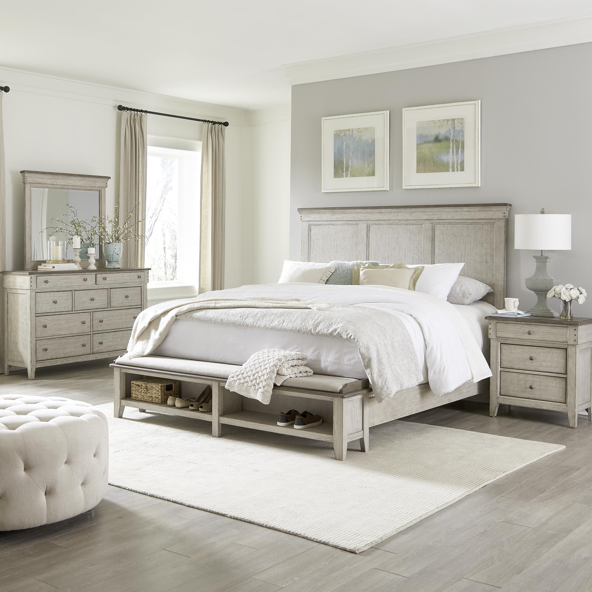  Size_Queen --  Liberty Furniture Industries Inc. Ivy Hollow Panel Bed with Storage IMAGE 5