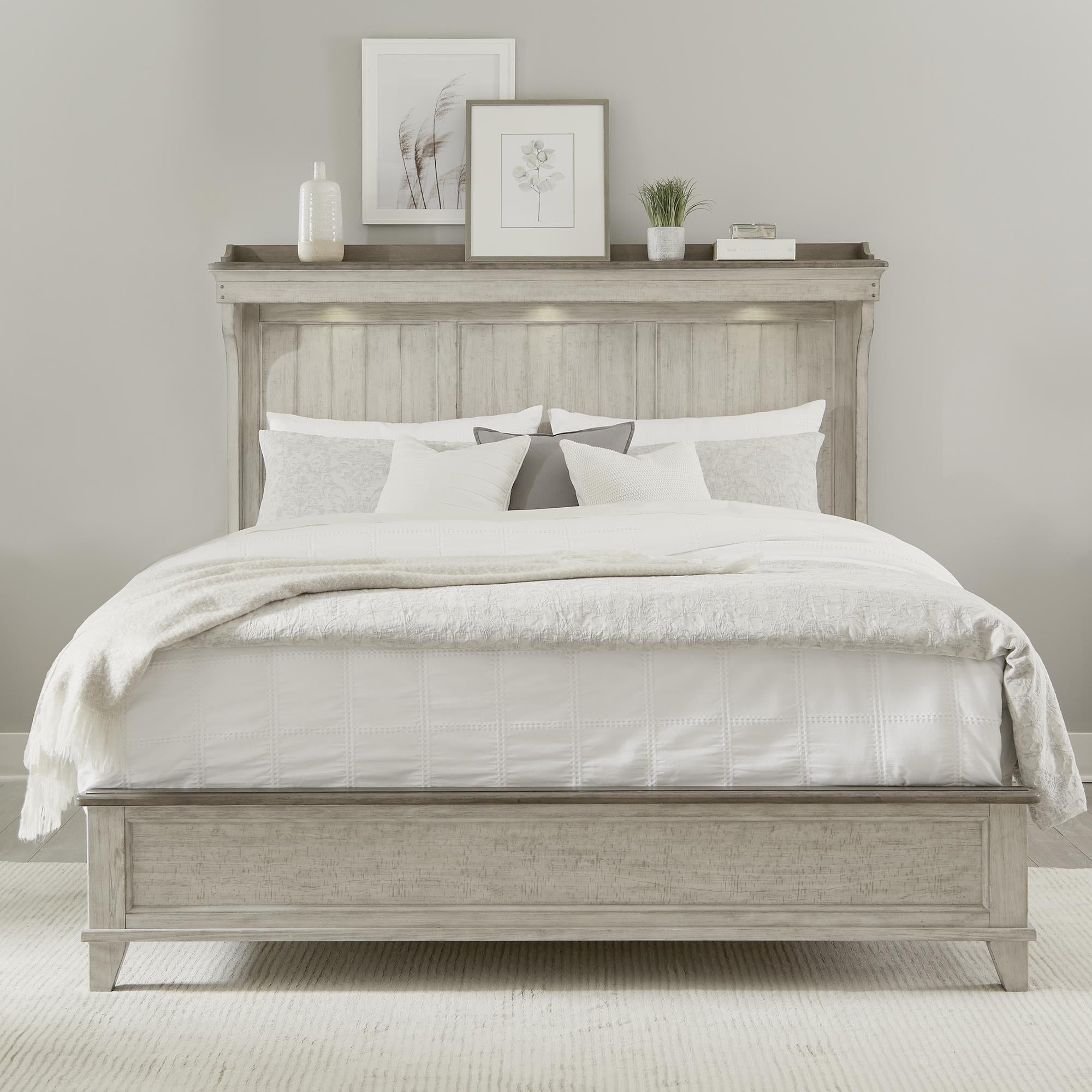  Size_King --  Ivy Hollow 457-BR-KMT King Mantle Bed IMAGE 1