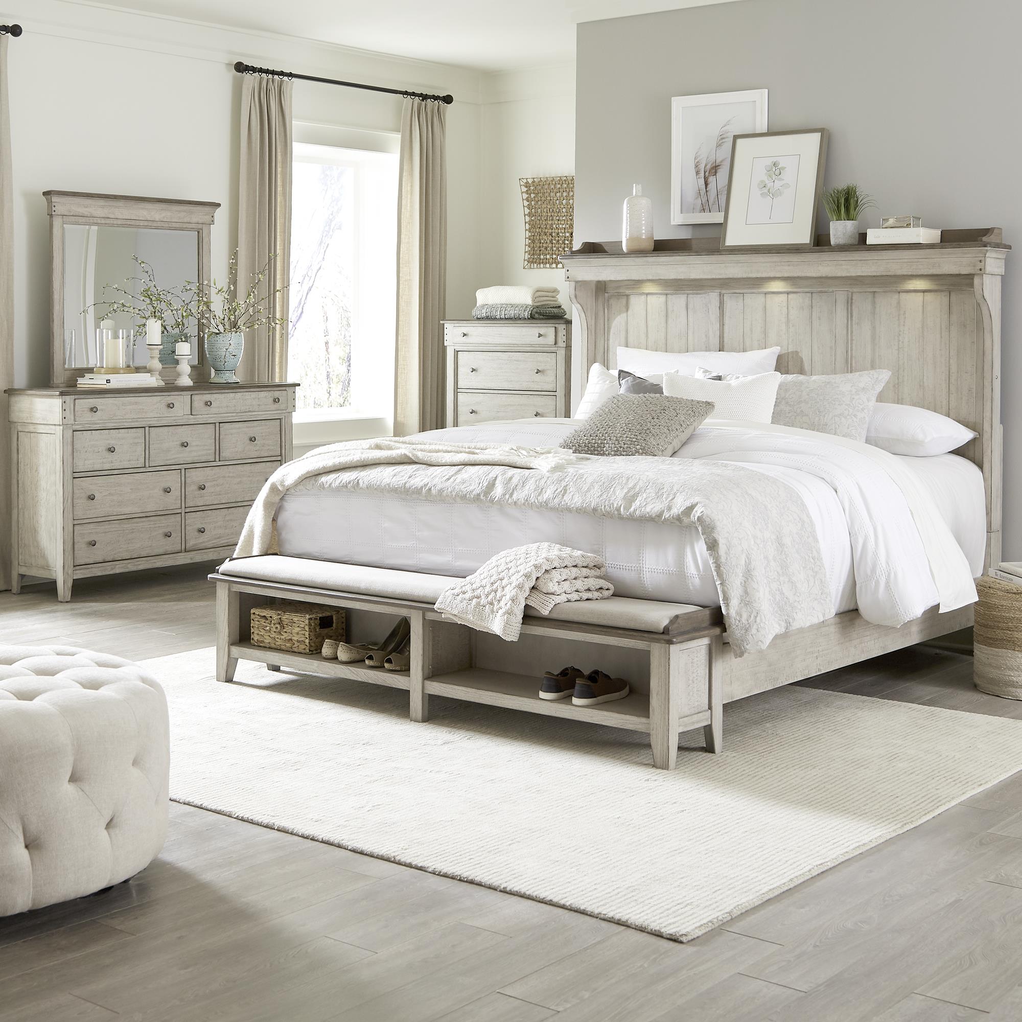  Size_Queen --  Liberty Furniture Industries Inc. Ivy Hollow Panel Bed with Storage IMAGE 3