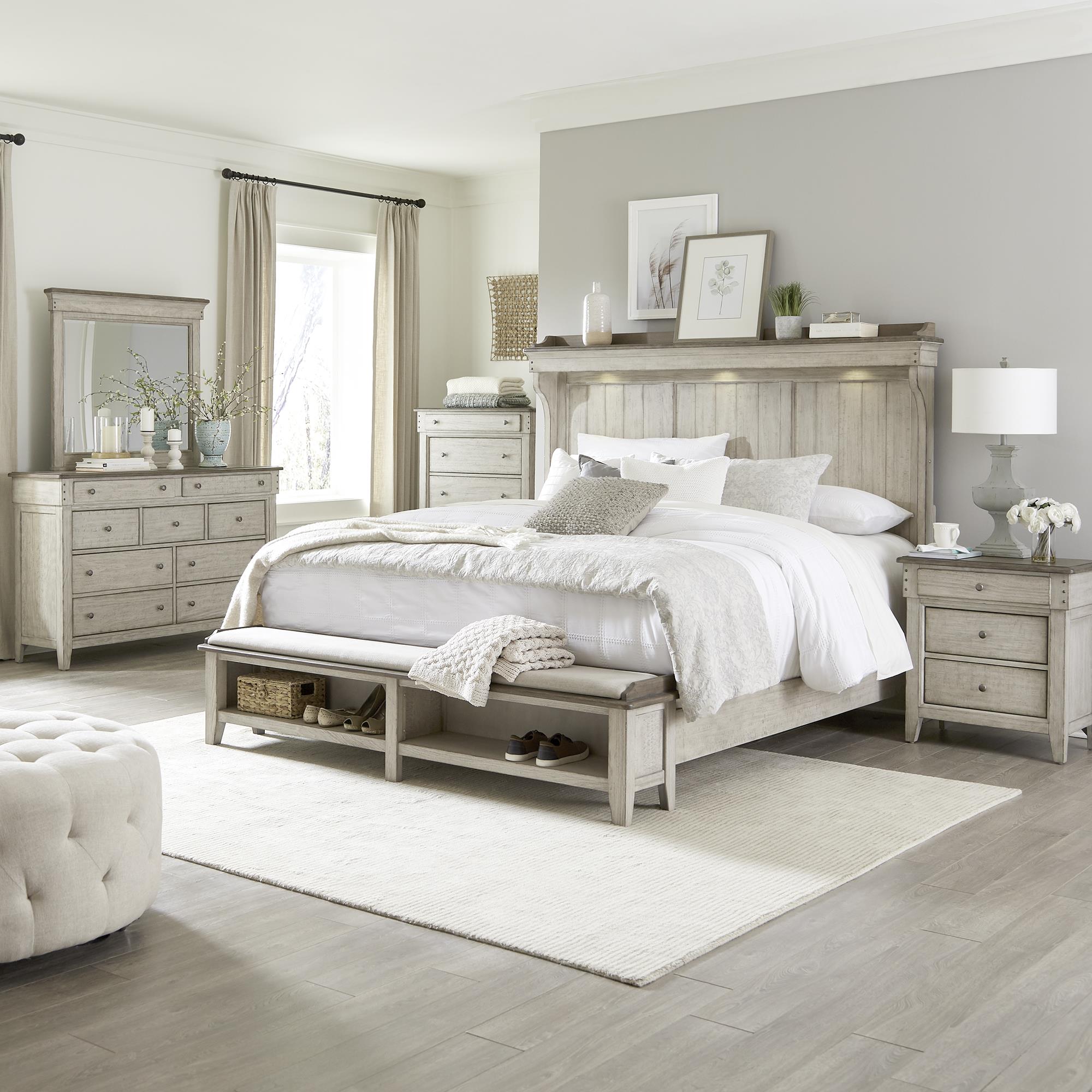  Size_Queen --  Liberty Furniture Industries Inc. Ivy Hollow Panel Bed with Storage IMAGE 4