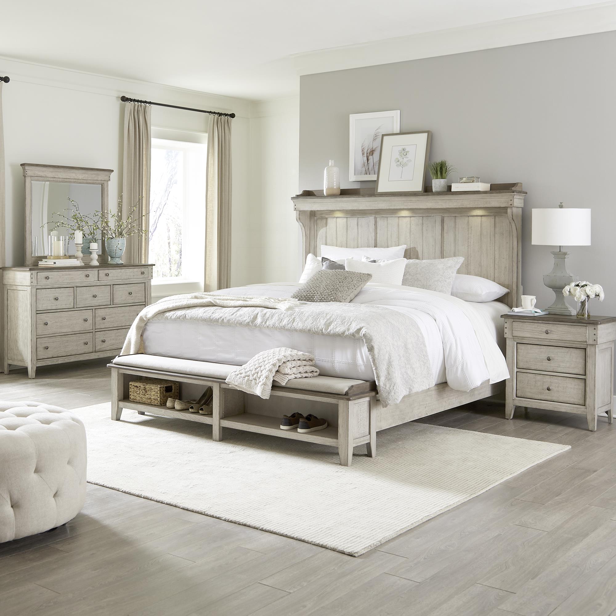  Size_Queen --  Liberty Furniture Industries Inc. Ivy Hollow Panel Bed with Storage IMAGE 5