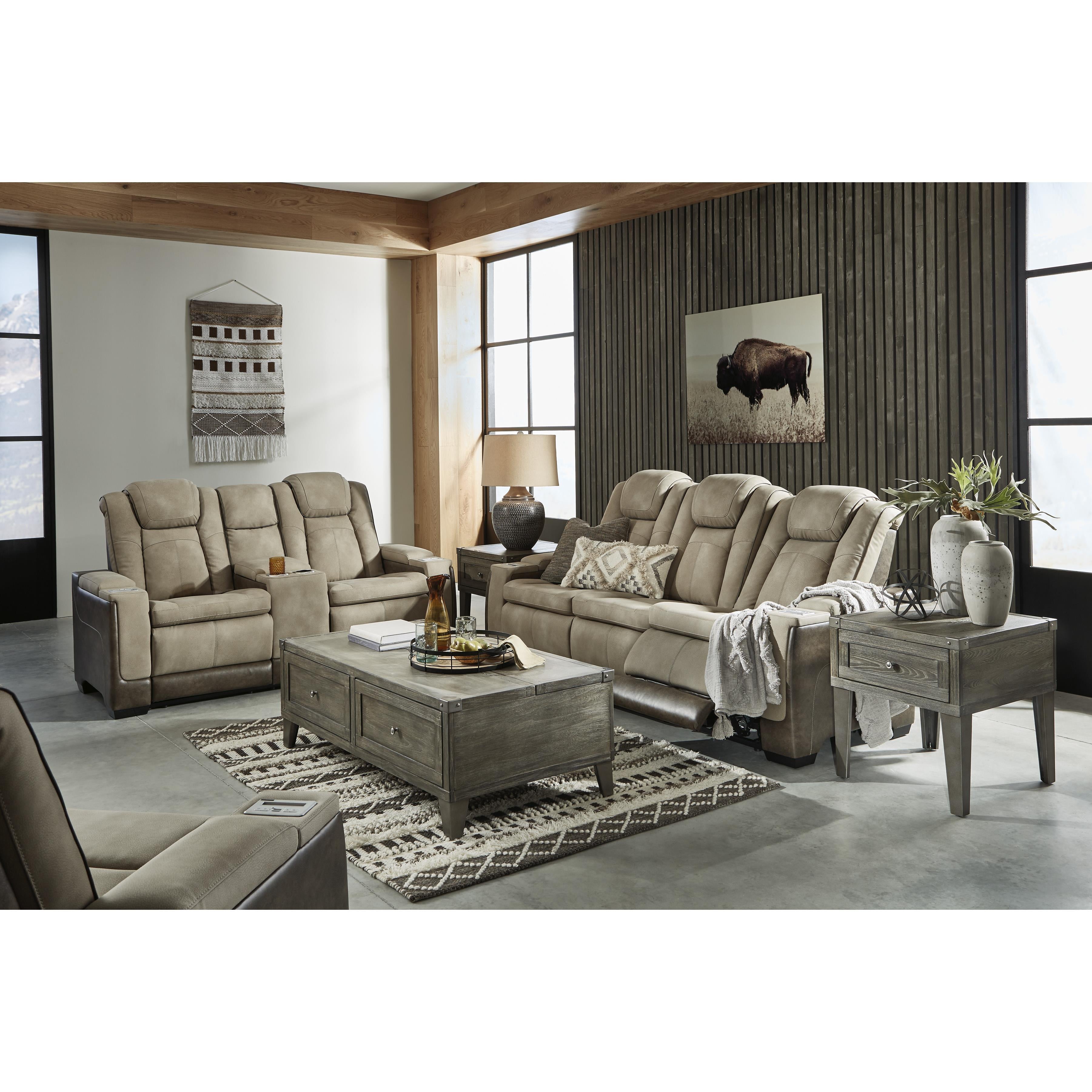  Manufacturer Color_Sand --  Signature Design by Ashley Next Gen DuraPella Power Leather Look Recliner IMAGE 15