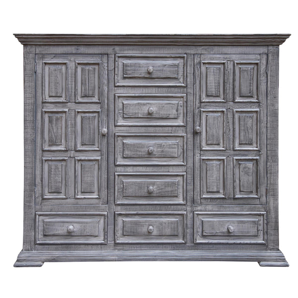 International Furniture Direct Terra Gray IFD1041MUL Mule Chest - Distressed Grey