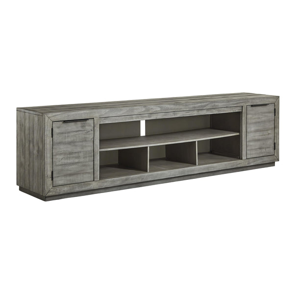 Signature Design by Ashley Naydell W996-78 Extra Large TV Stand with Fireplace Option