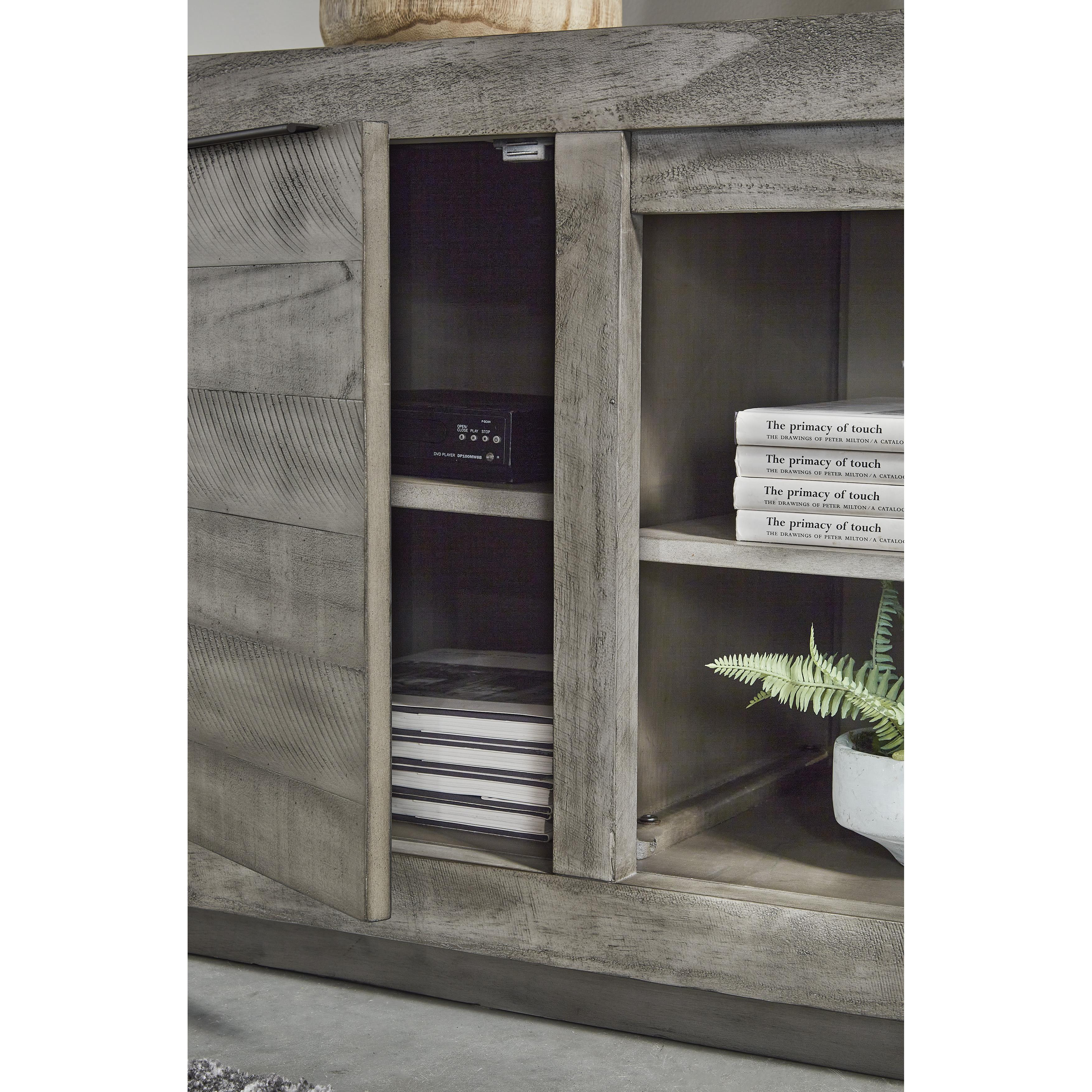  Signature Design by Ashley Naydell W996-78 Extra Large TV Stand with Fireplace Option IMAGE 5