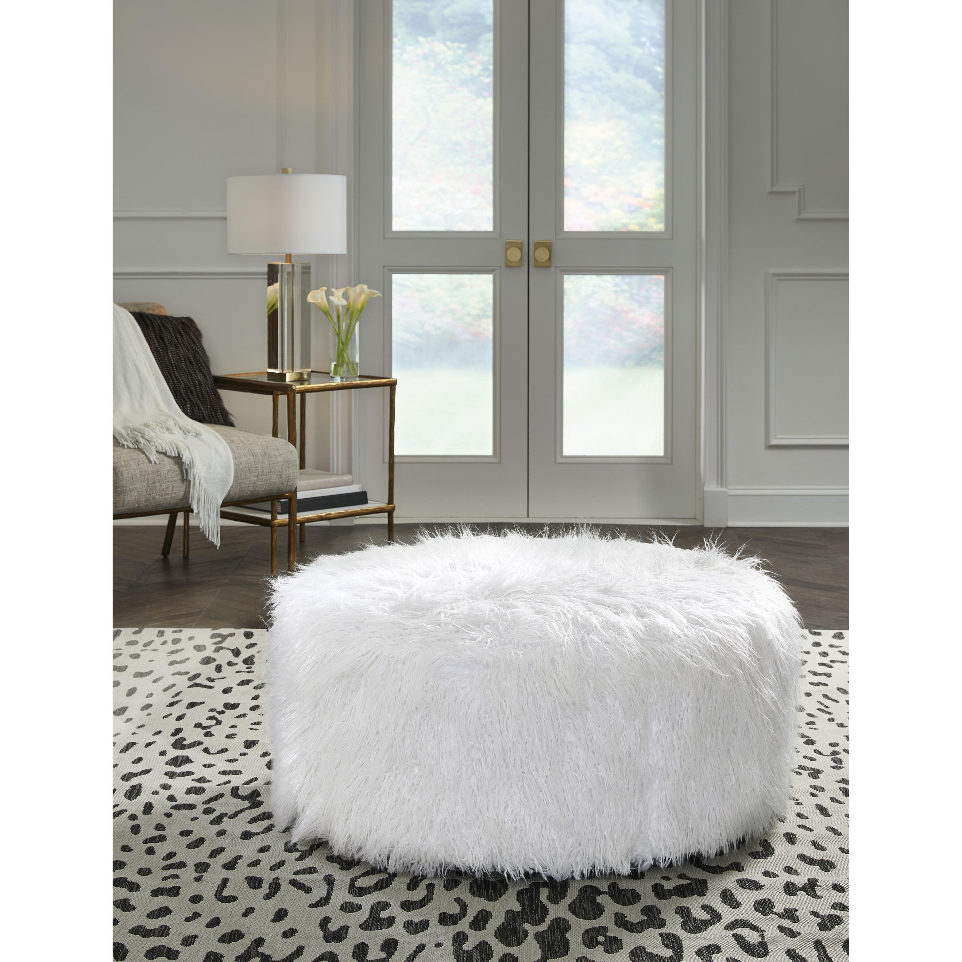  Manufacturer Color_White --  Galice A3000334 Oversized Accent Ottoman IMAGE 2