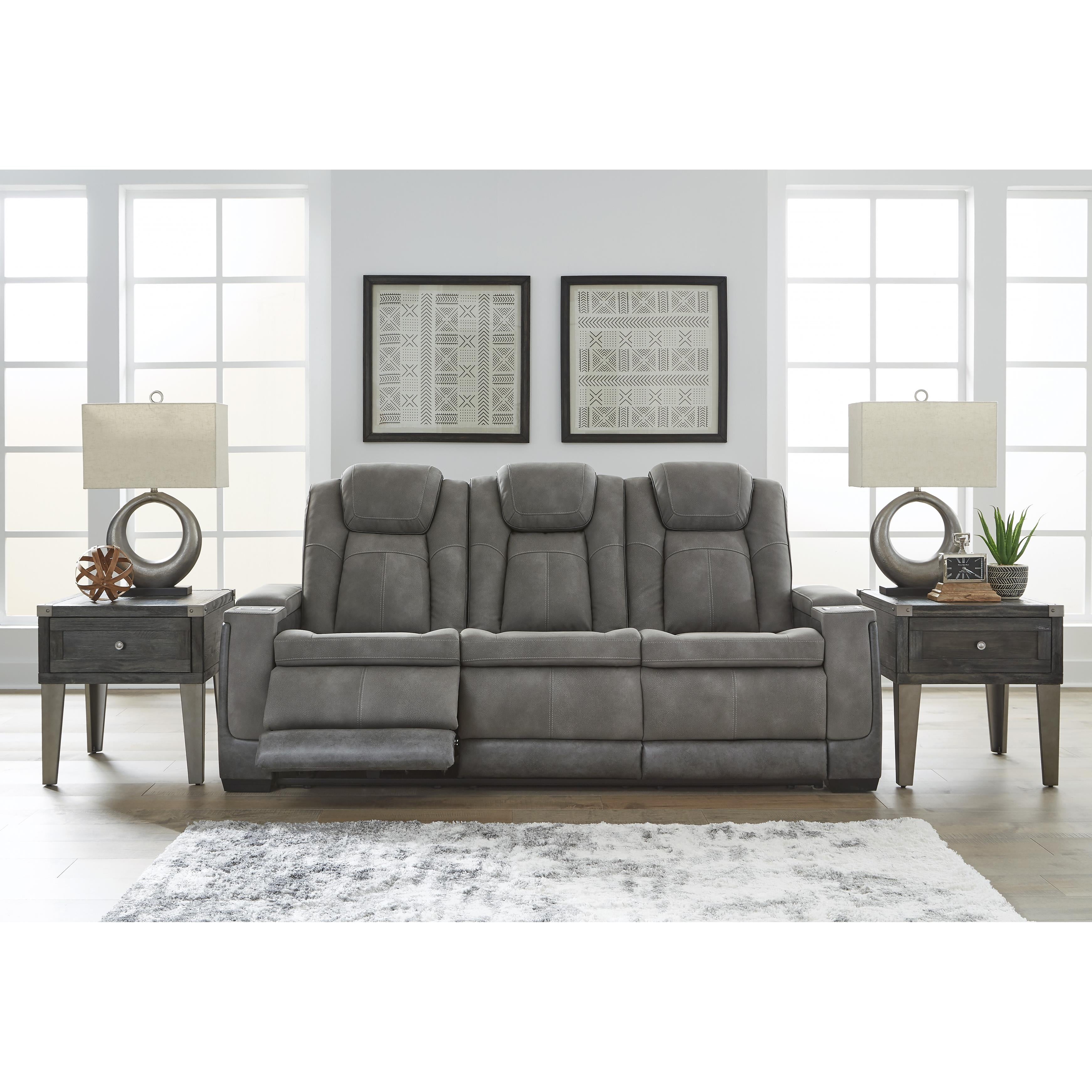  Manufacturer Color_Slate --  Next-Gen DuraPella 2200415 Power Reclining Sofa with Adjustable Headrest IMAGE 5