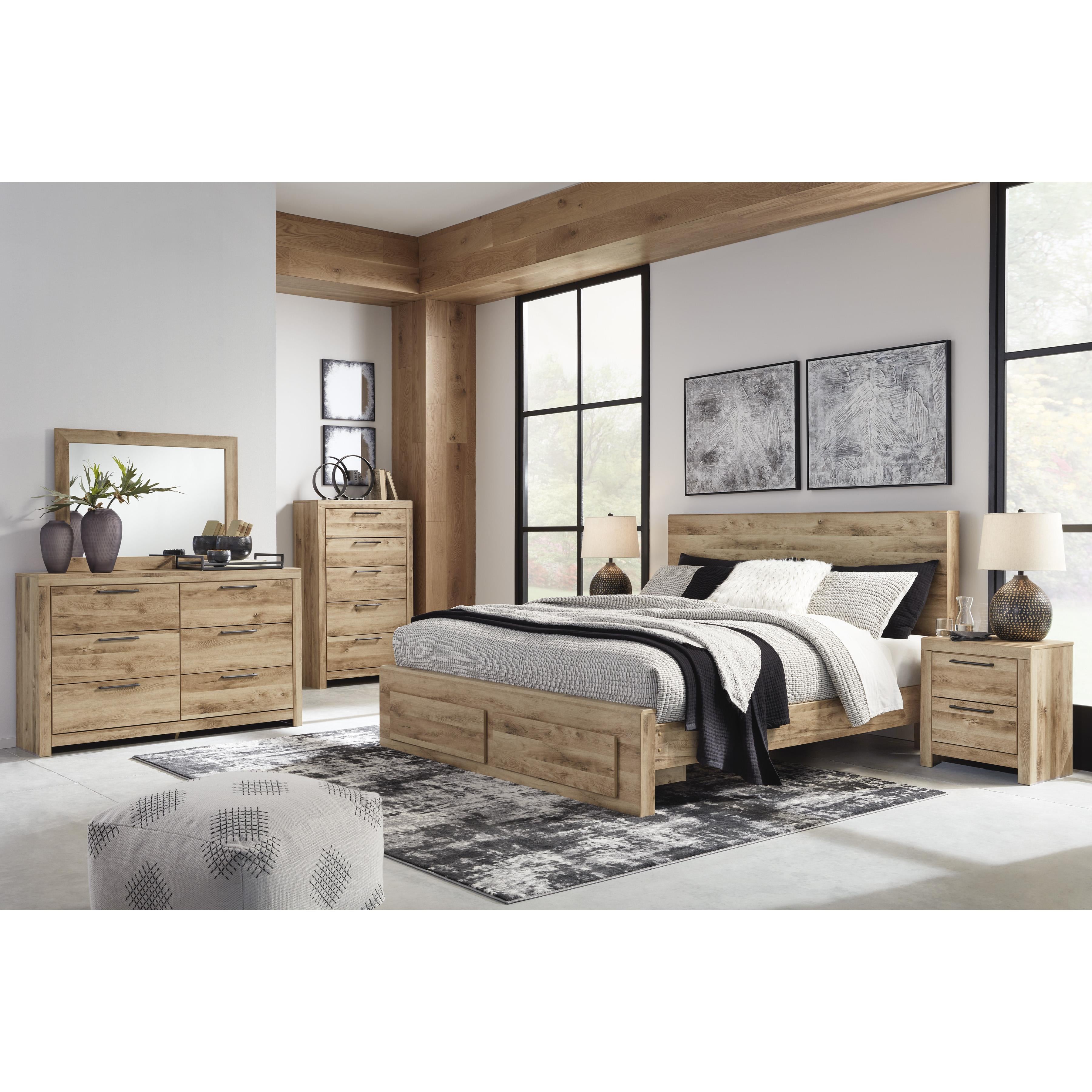  Size_King --  Hyanna B1050B11 King Panel Storage Bed IMAGE 6