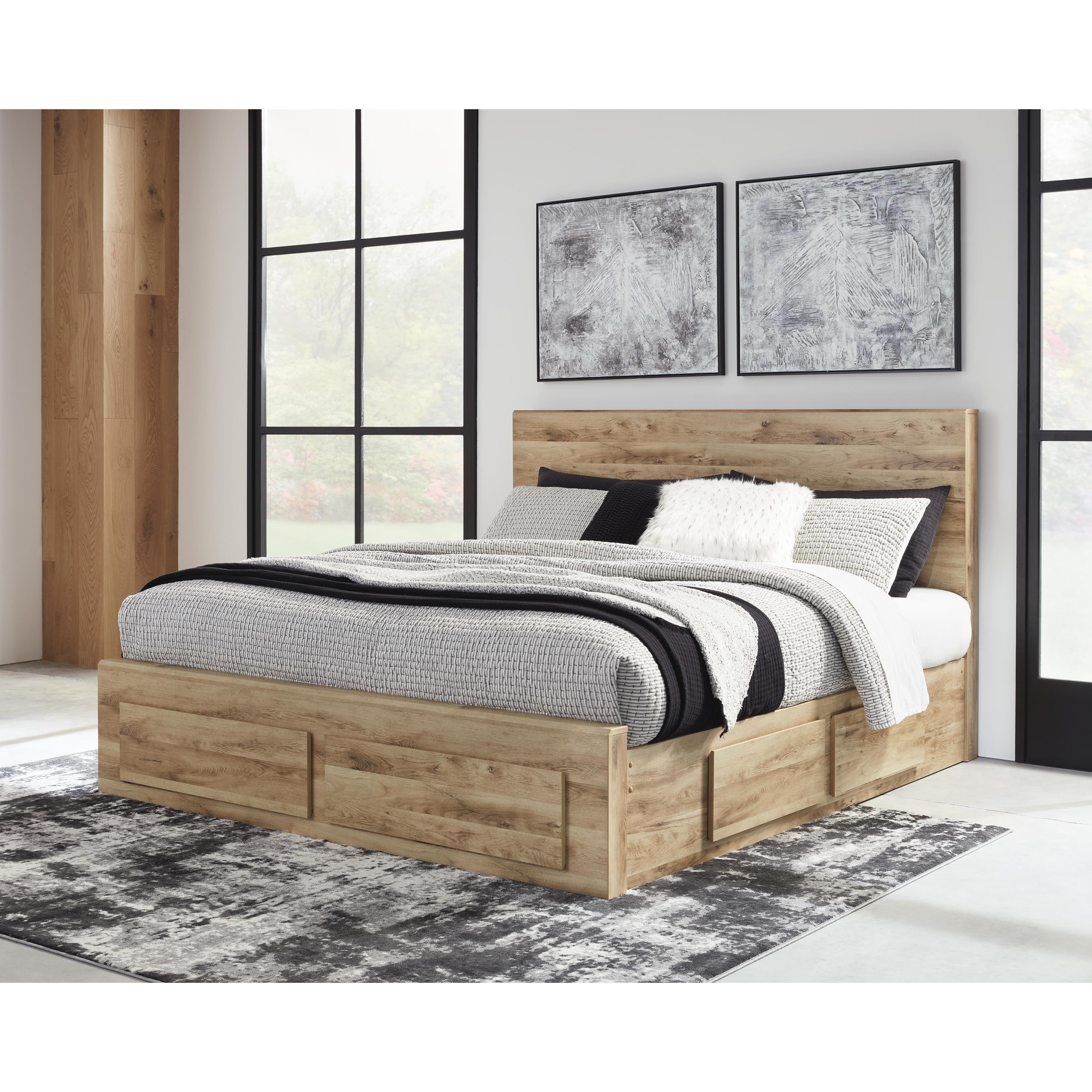  Size_King --  Hyanna B1050B12 King Panel Storage Bed with 1 Under Bed Storage Drawer IMAGE 5