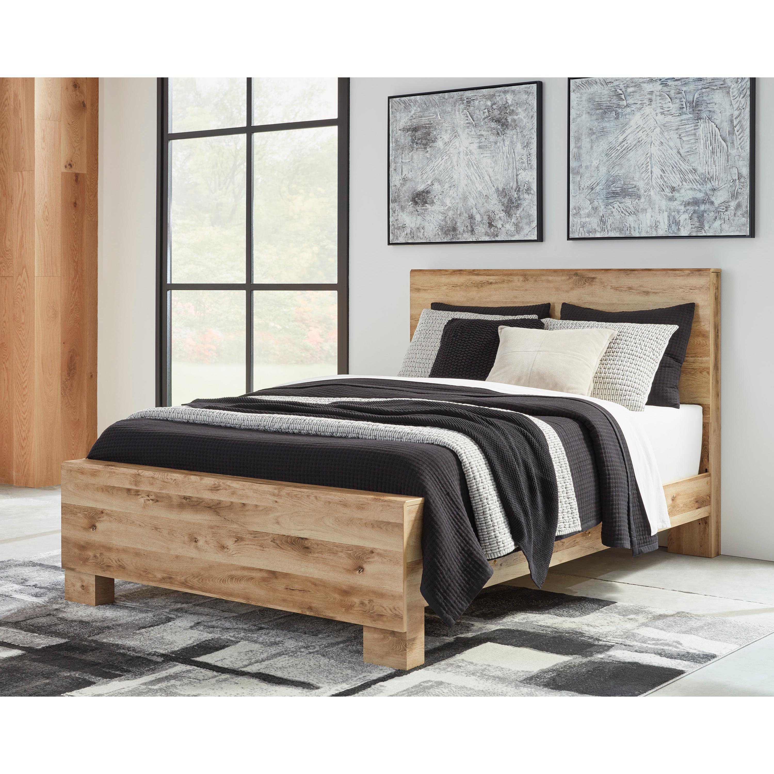  Size_Queen --  Hyanna B1050B2 Queen Panel Bed IMAGE 5