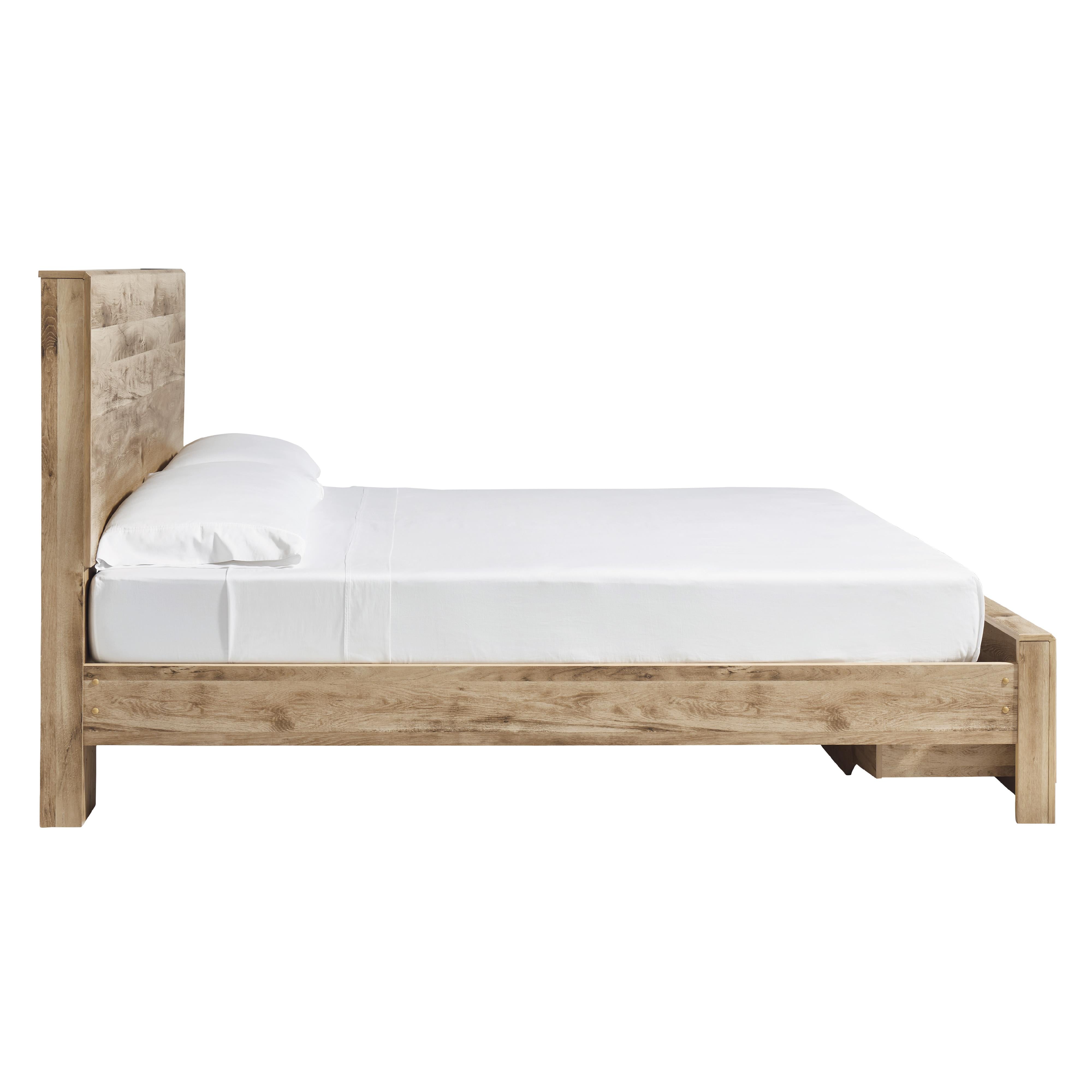  Size_Queen --  Hyanna B1050B4 Queen Panel Storage Bed IMAGE 3