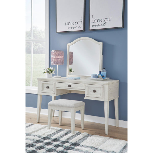 Signature Design by Ashley Robbinsdale B742B11 Mirrored Vanity with Bench