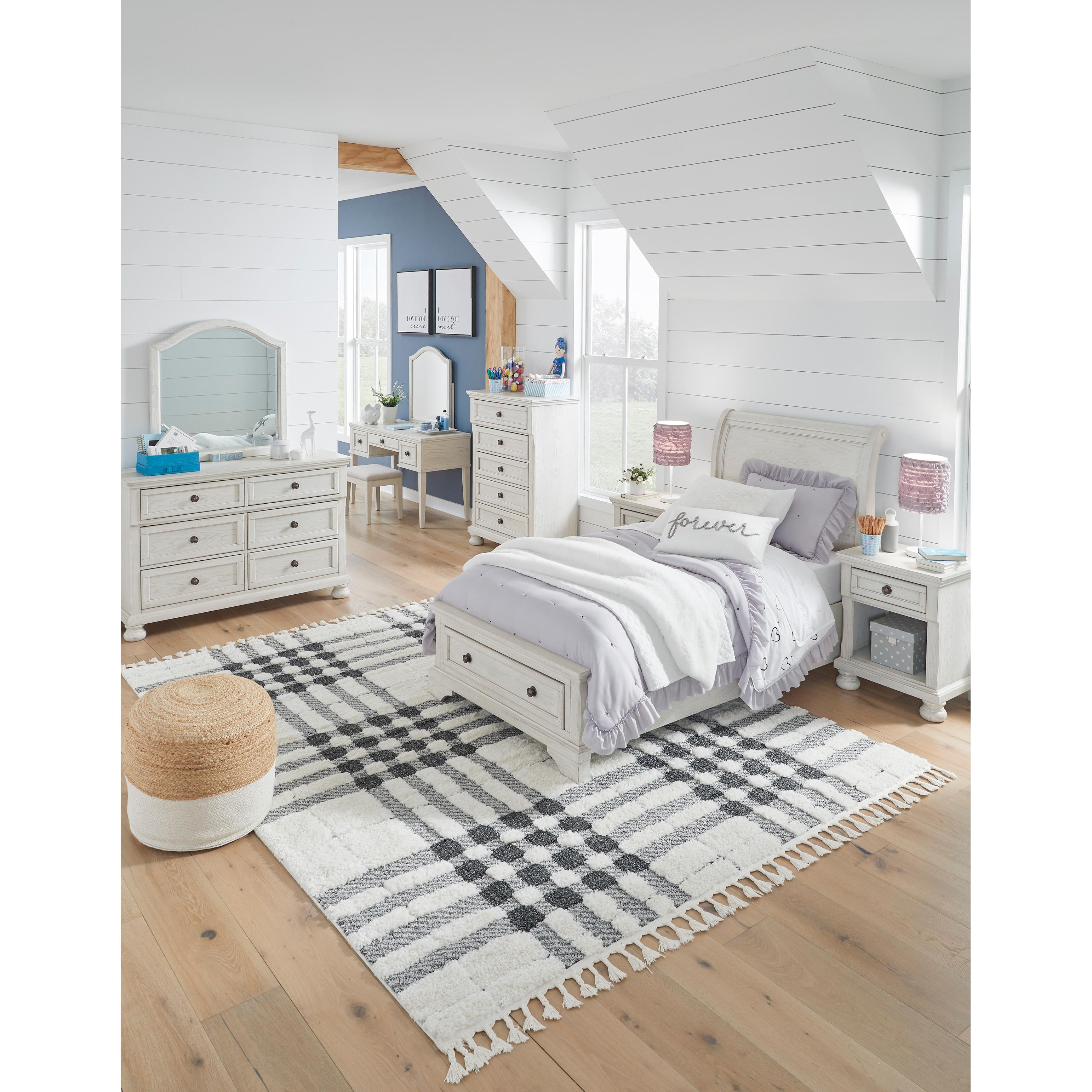  Signature Design by Ashley Robbinsdale B742B12 Twin Sleigh Storage Bed IMAGE 7