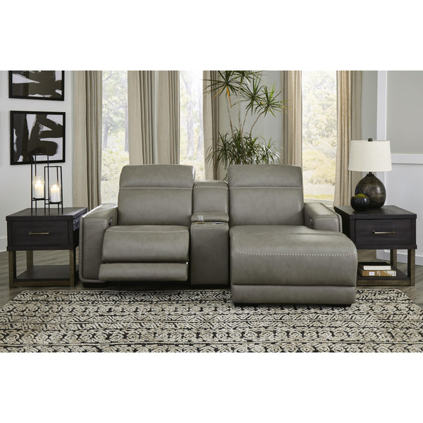 Signature Design by Ashley Correze U94202S11 3 pc Power Reclining Sectional with Chaise