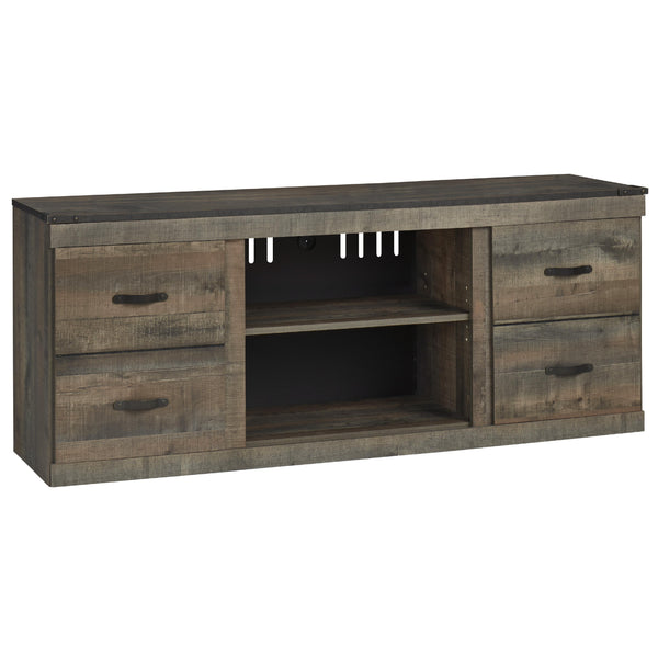Signature Design by Ashley Trinell EW0446-268 Large TV Stand with Fireplace Option
