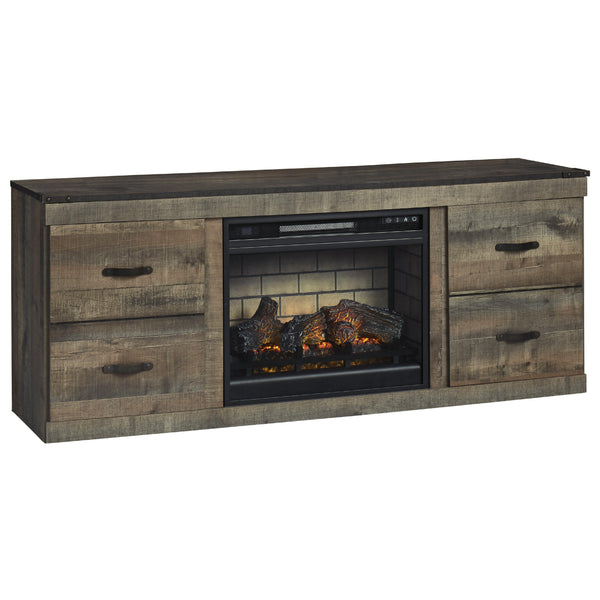 Signature Design by Ashley Trinell EW0446W8 TV Stand with Electric Fireplace