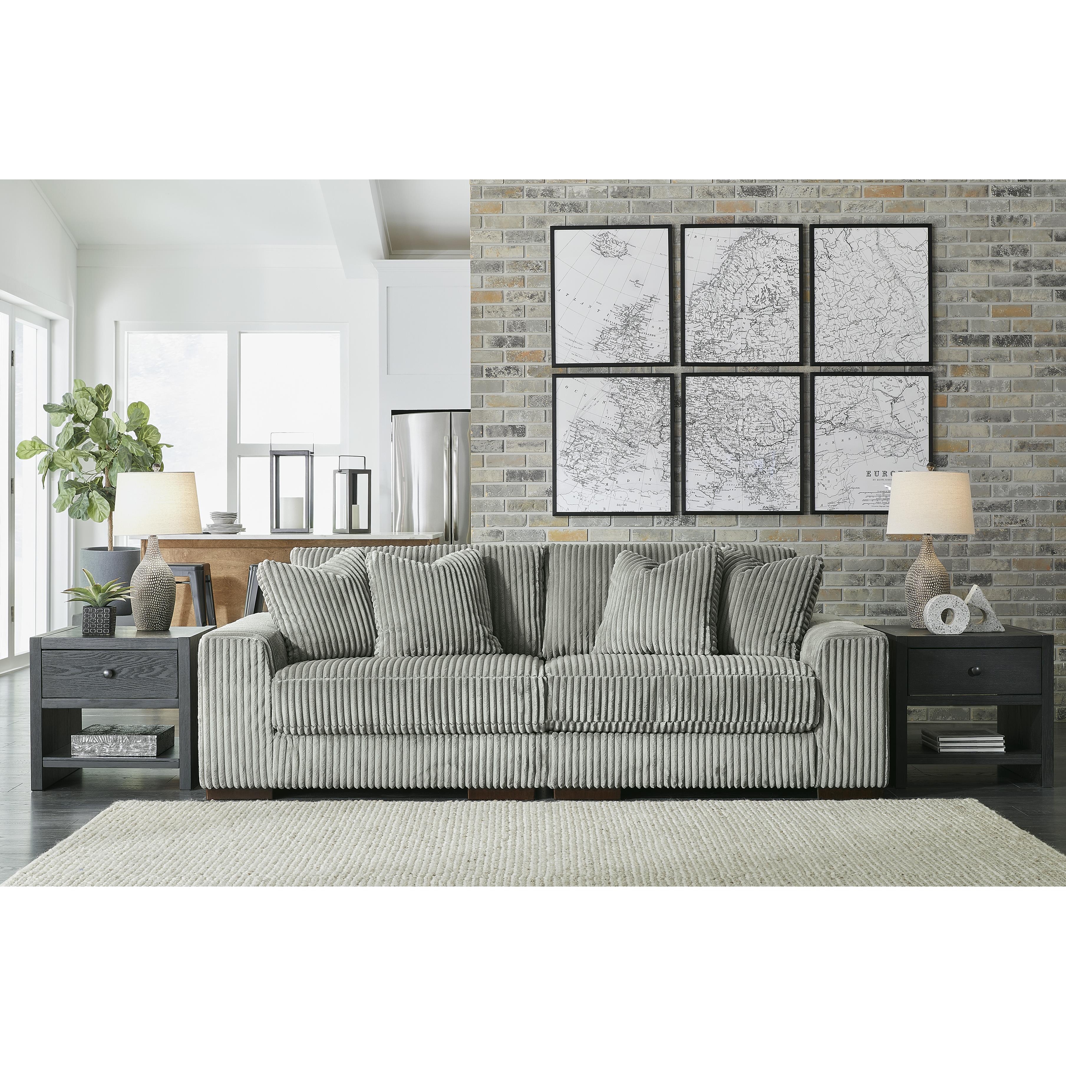  Manufacturer Color_Fog --  Lindyn 21105S1 2 pc Sectional Sofa IMAGE 1