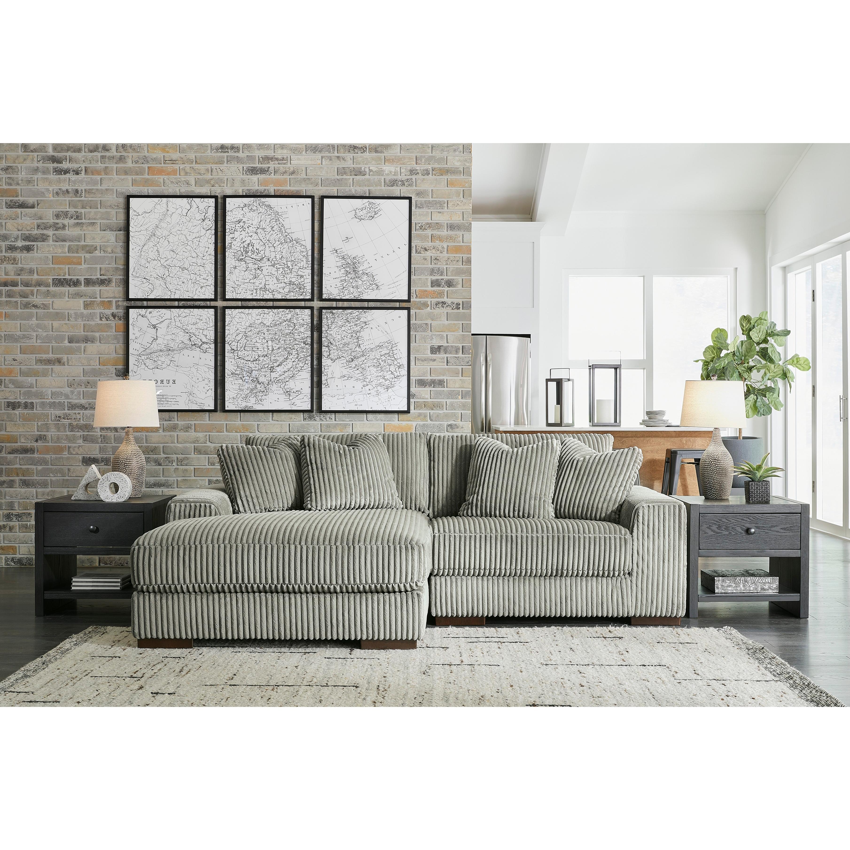 Manufacturer Color_Fog --  Lindyn 21105S3 2 pc Sectional with Chaise IMAGE 2