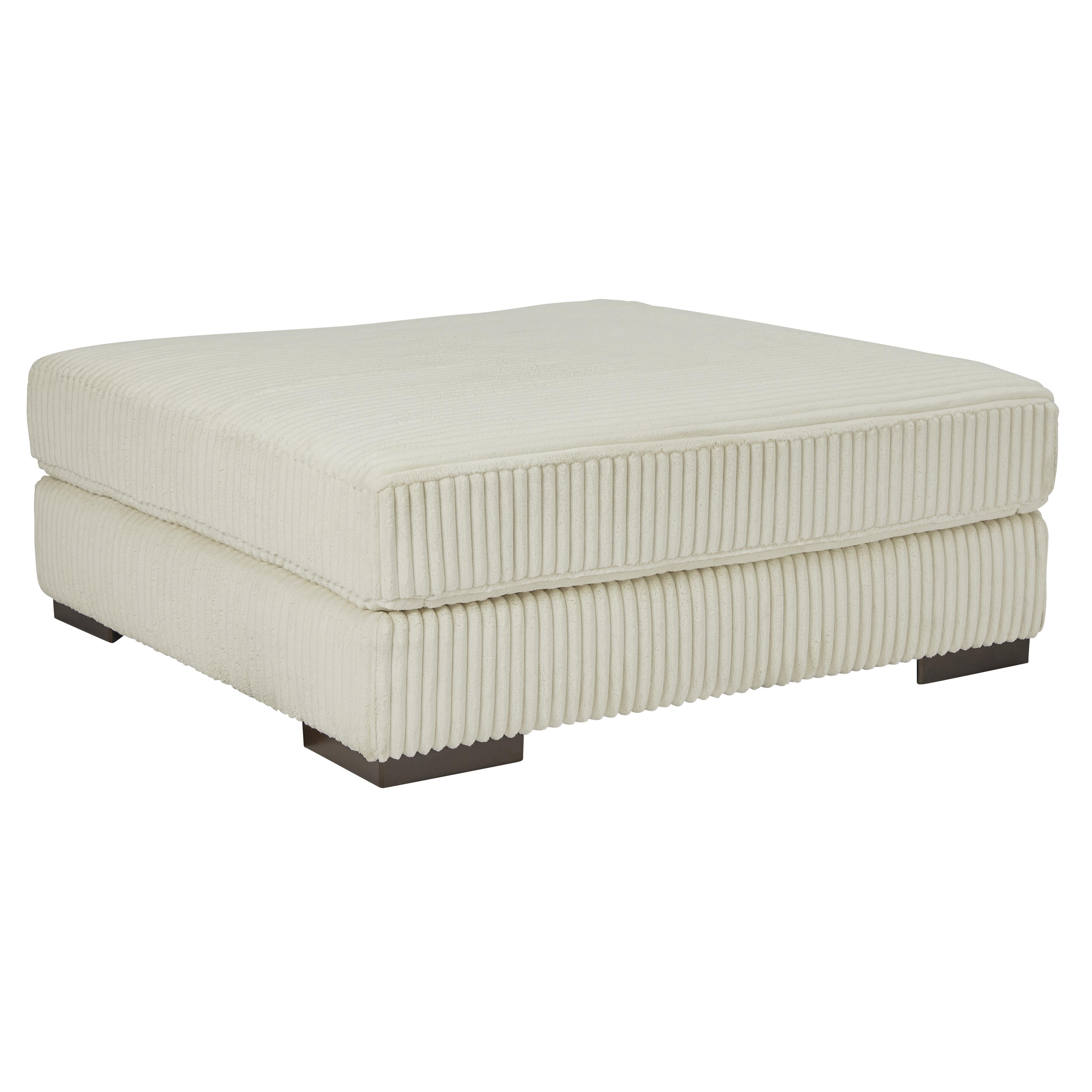  Manufacturer Color_Ivory --  Signature Design by Ashley Lindyn Fabric Ottoman IMAGE 1