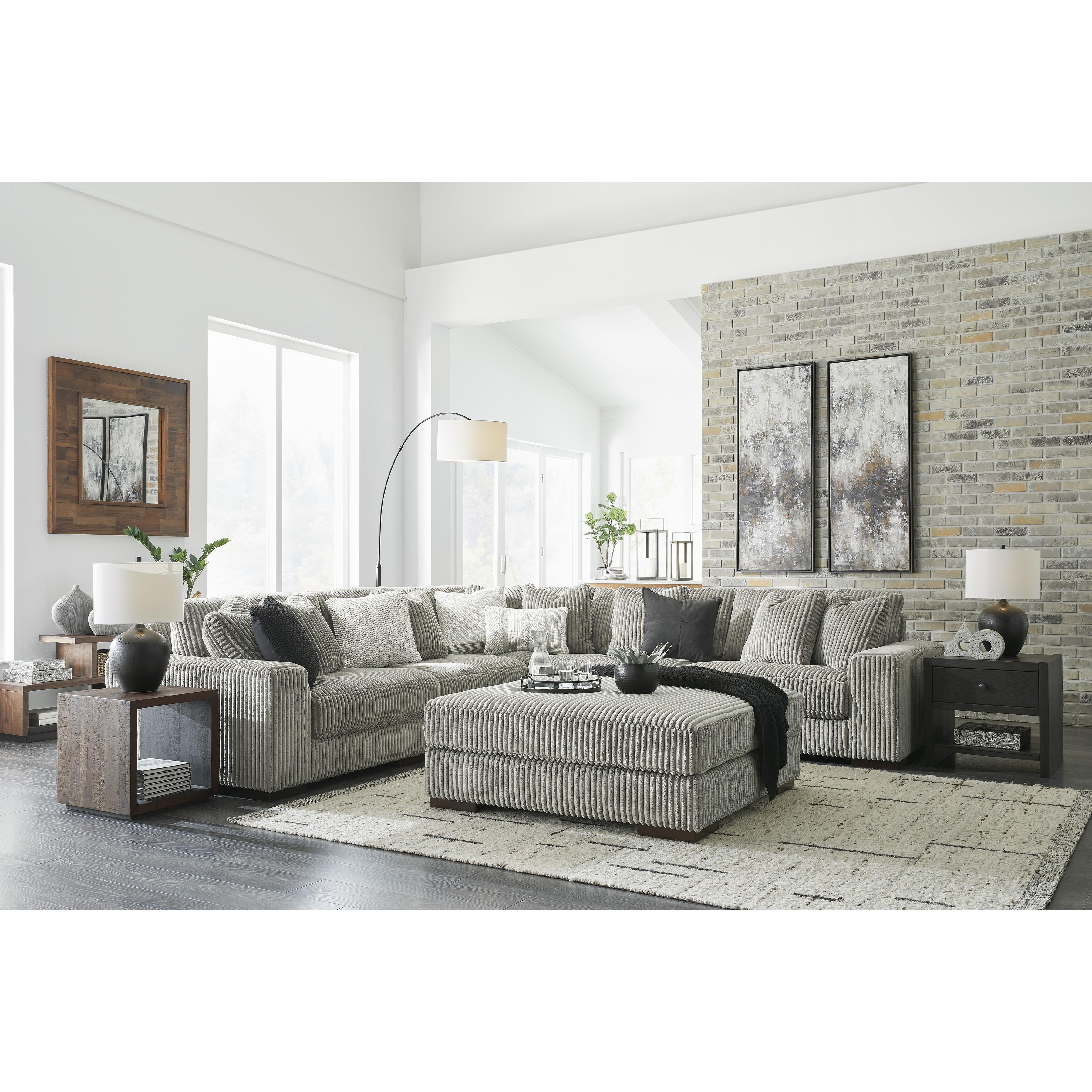  Manufacturer Color_Fog --  Lindyn 2110508 Oversized Accent Ottoman IMAGE 6
