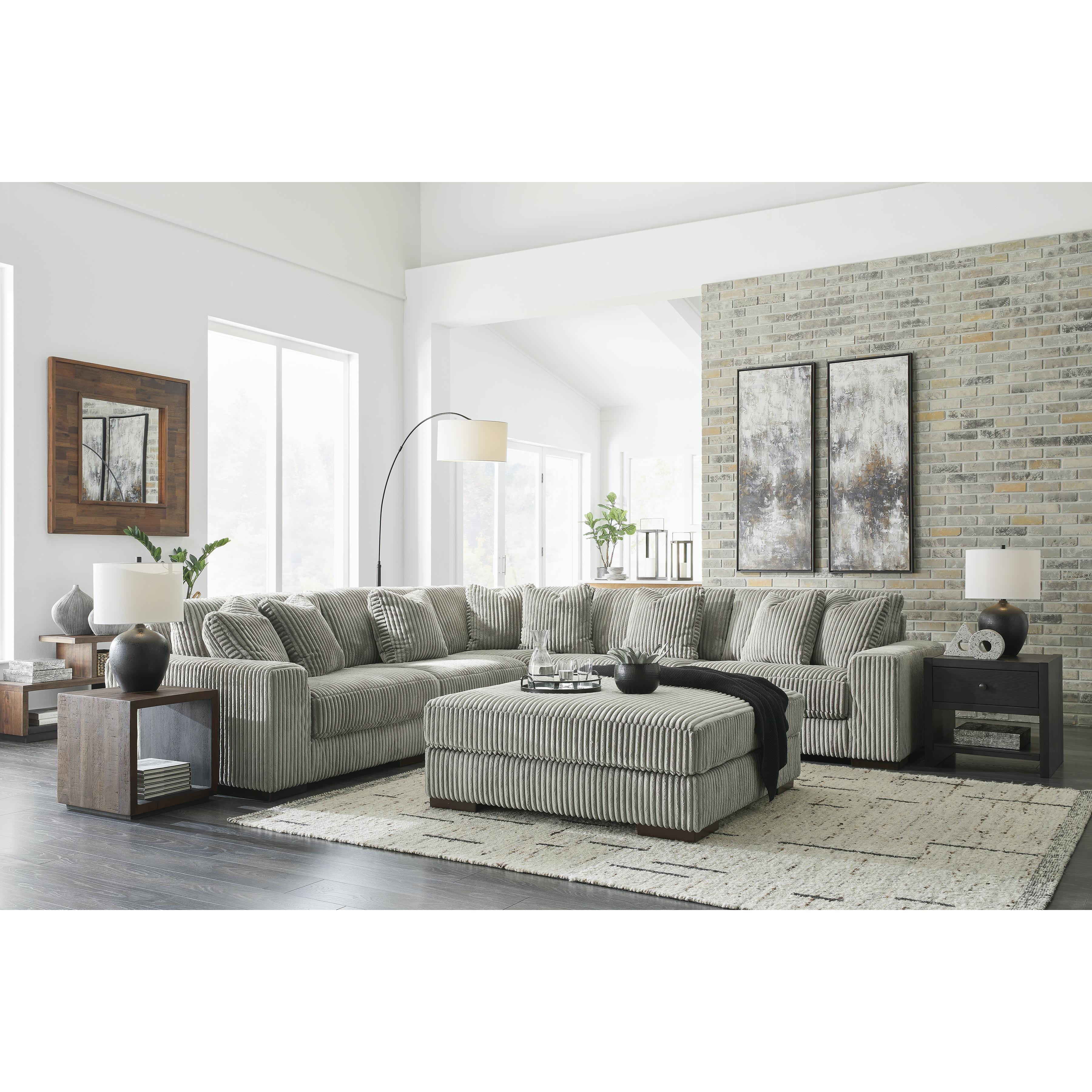  Manufacturer Color_Fog --  Lindyn 2110508 Oversized Accent Ottoman IMAGE 7