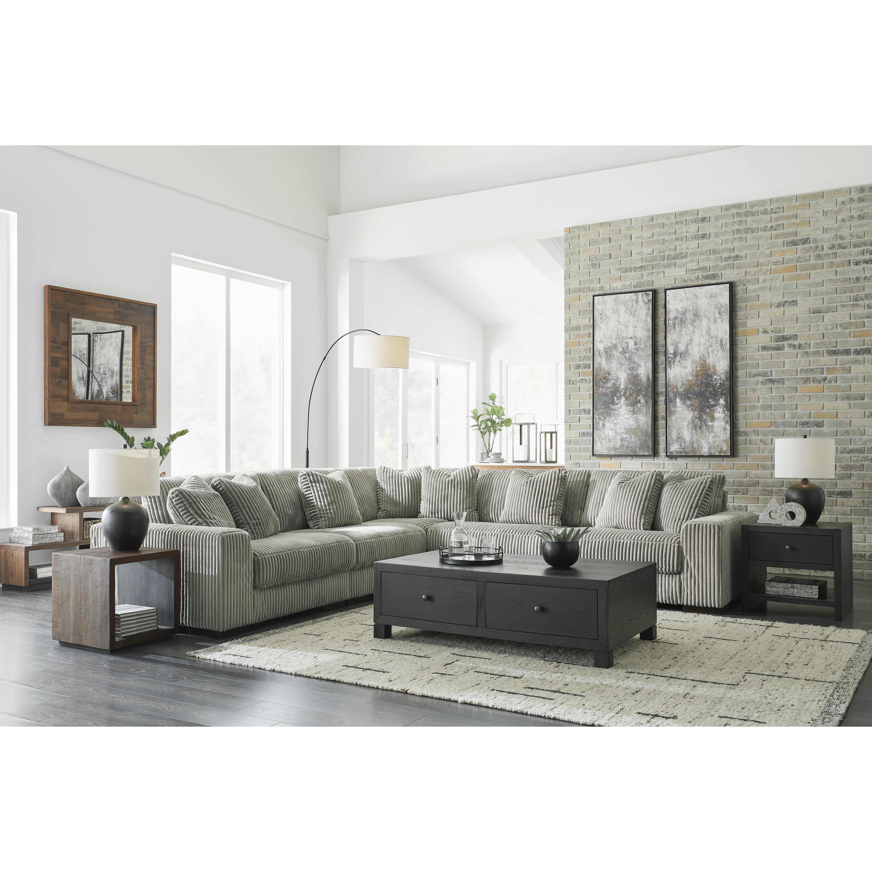  Manufacturer Color_Fog --  Lindyn 21105S5 5 pc Sectional IMAGE 4