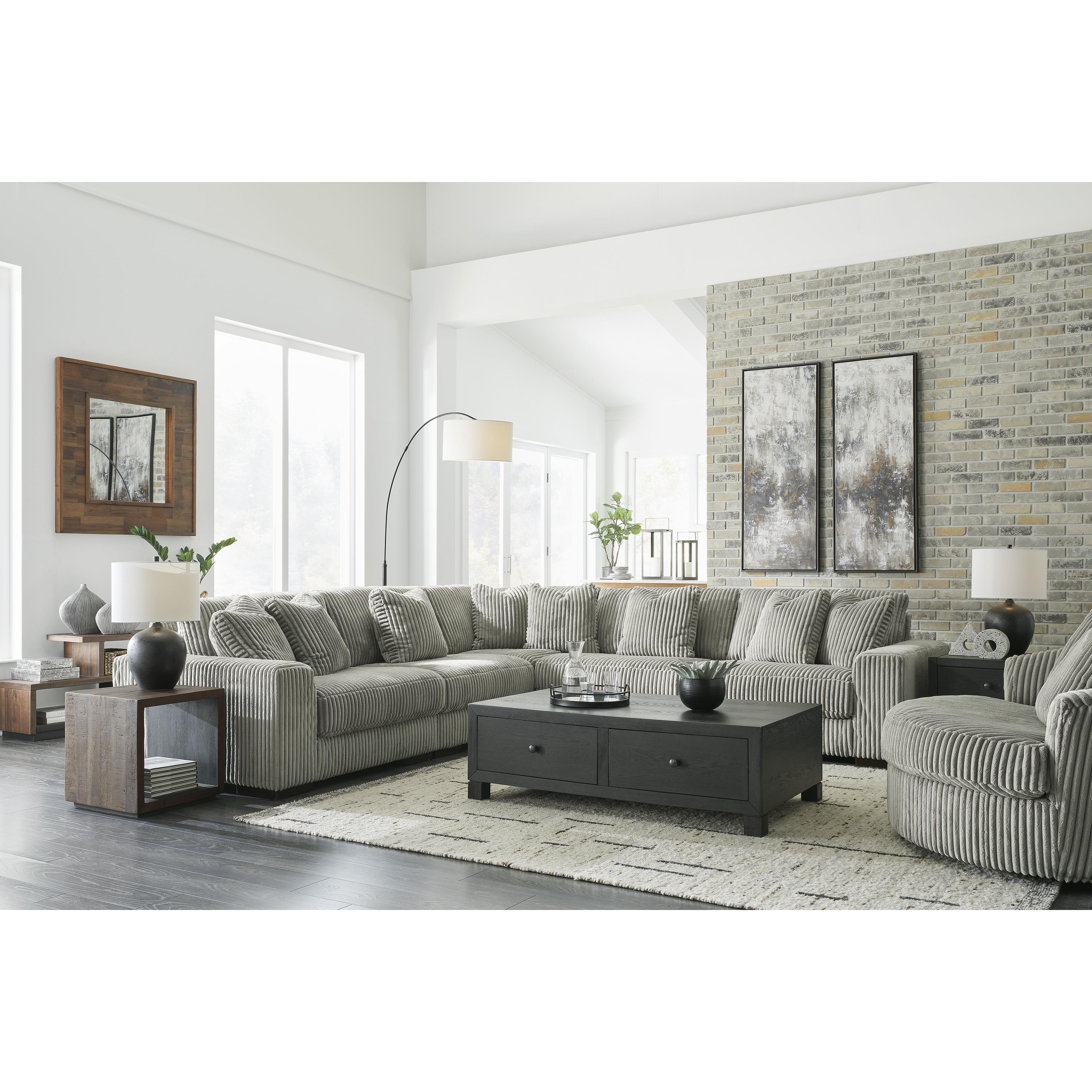  Manufacturer Color_Fog --  Lindyn 21105S5 5 pc Sectional IMAGE 6