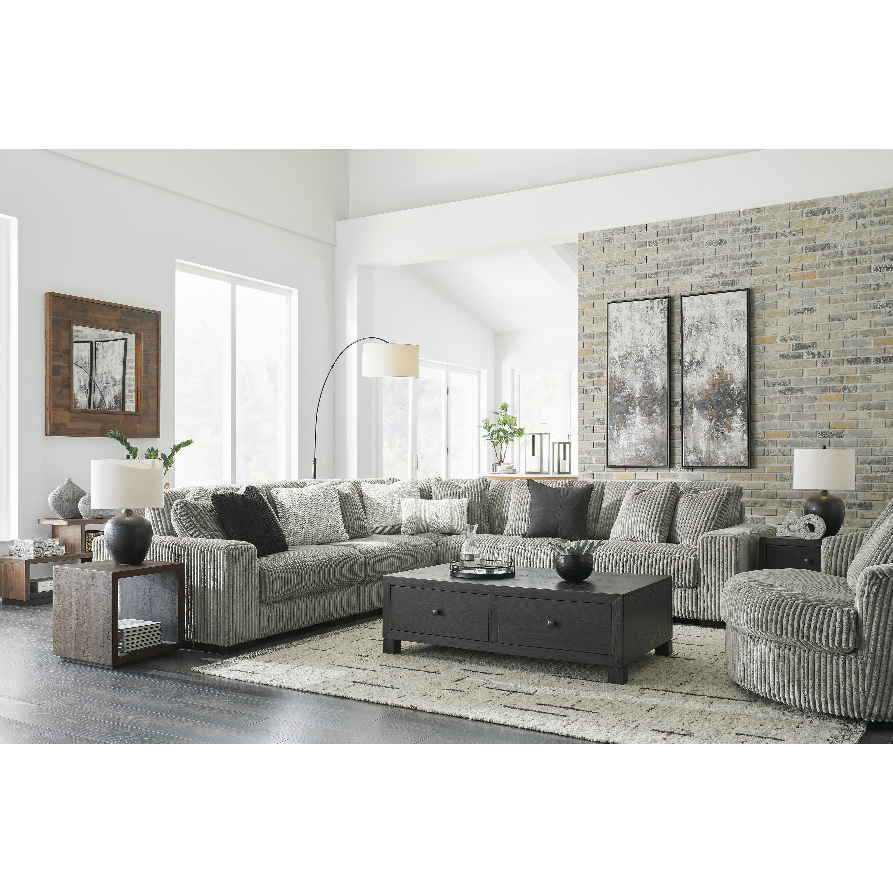  Manufacturer Color_Fog --  Lindyn 21105S5 5 pc Sectional IMAGE 7