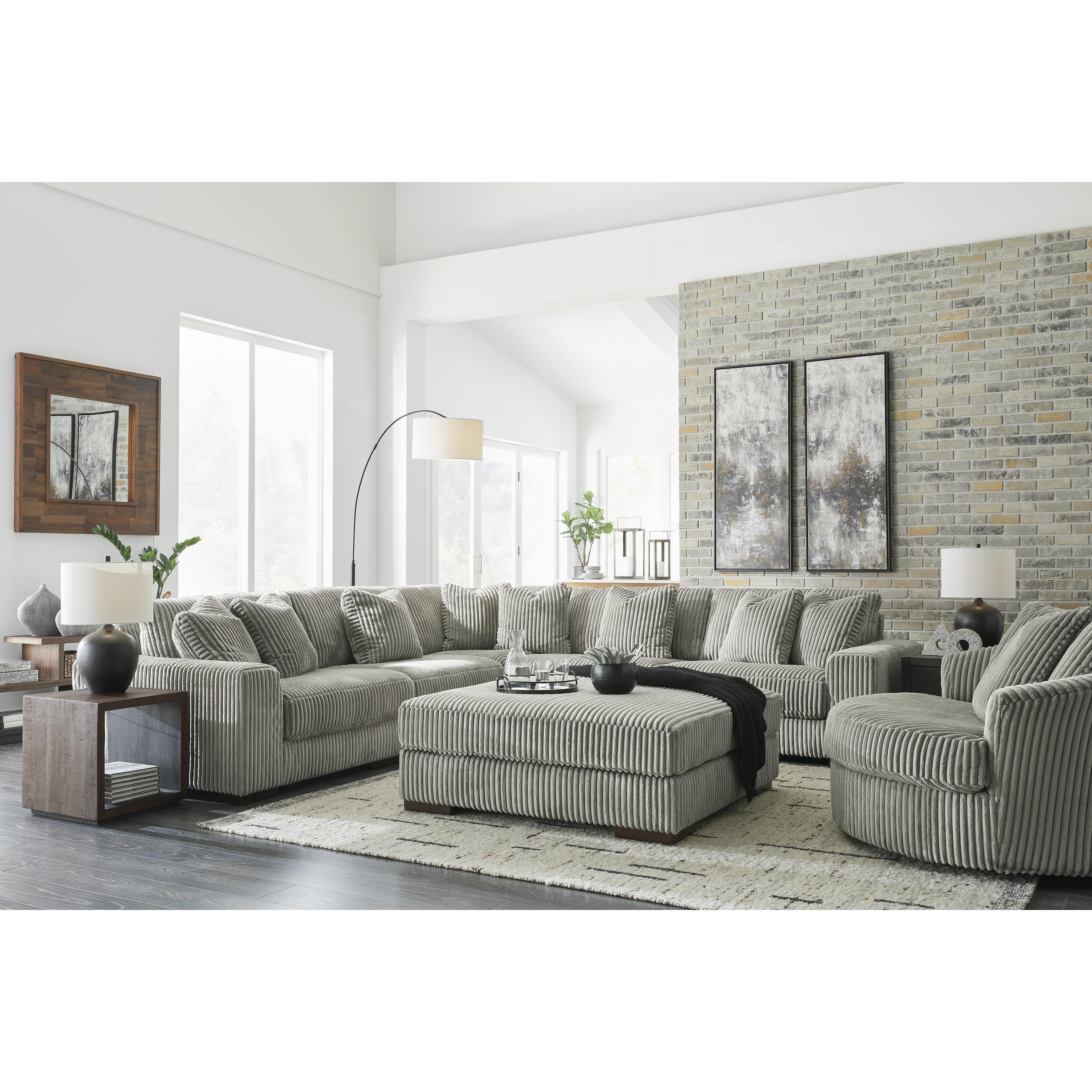  Manufacturer Color_Fog --  Lindyn 21105S5 5 pc Sectional IMAGE 8