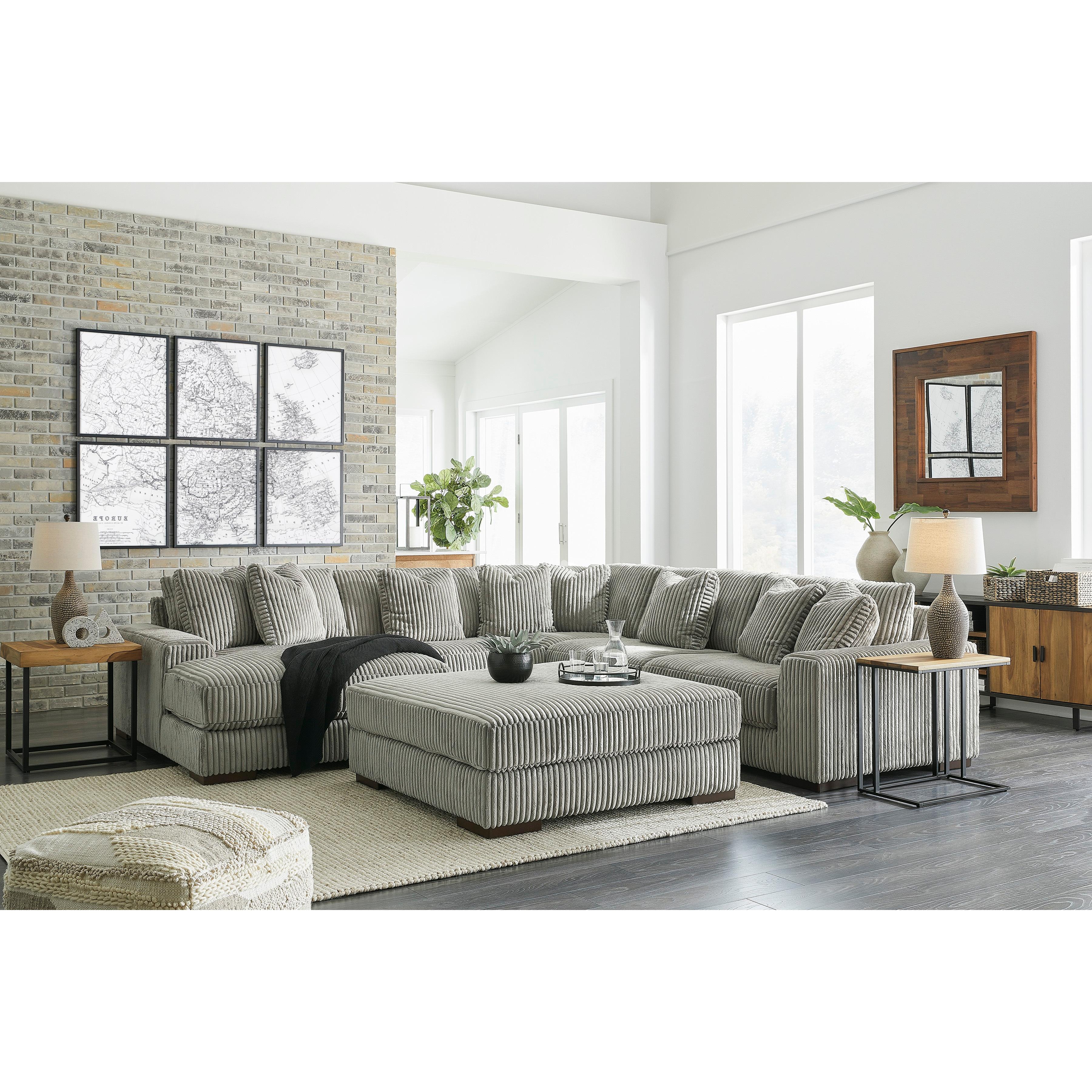  Manufacturer Color_Fog --  Lindyn 21105S6 5 pc Sectional with Chaise IMAGE 4