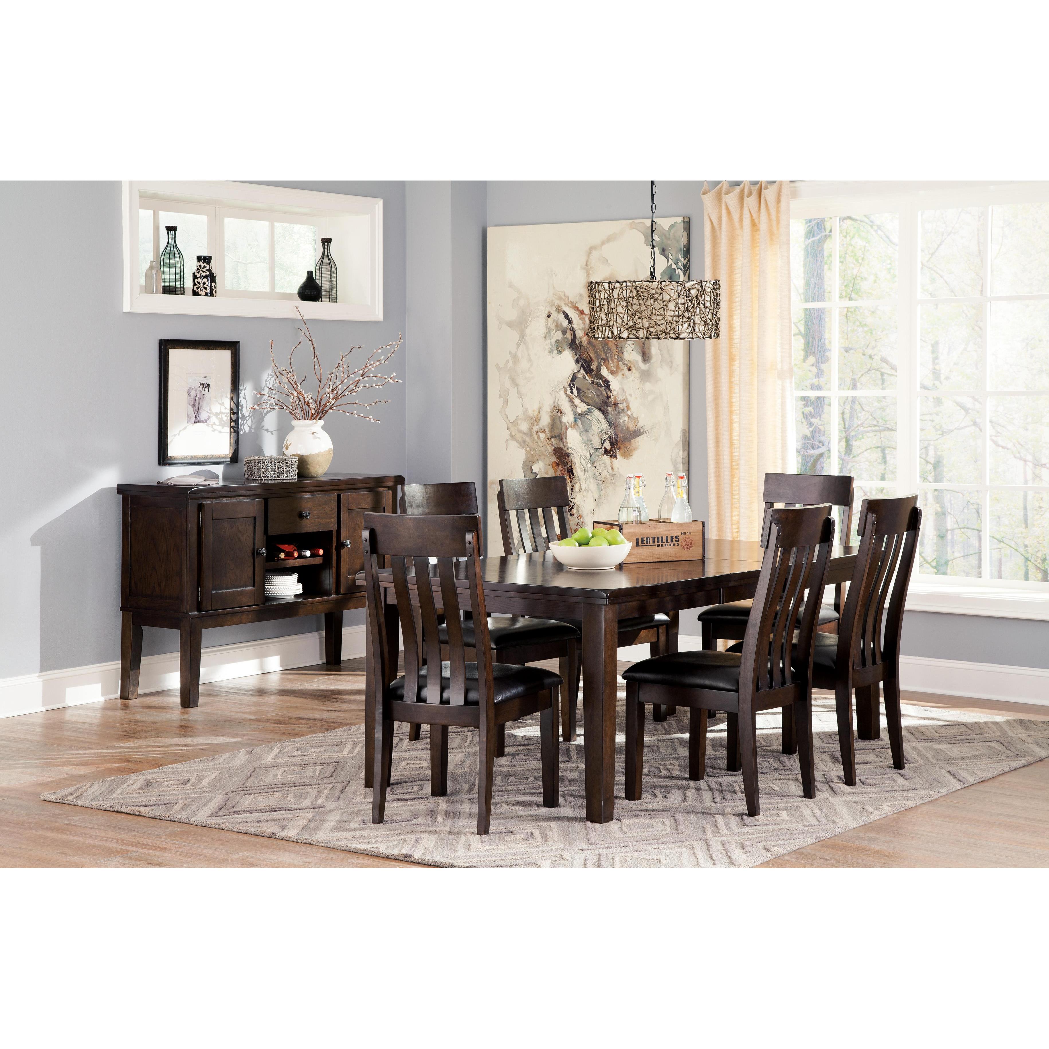  Signature Design by Ashley Haddigan D596D3 7 pc Dining Set IMAGE 1