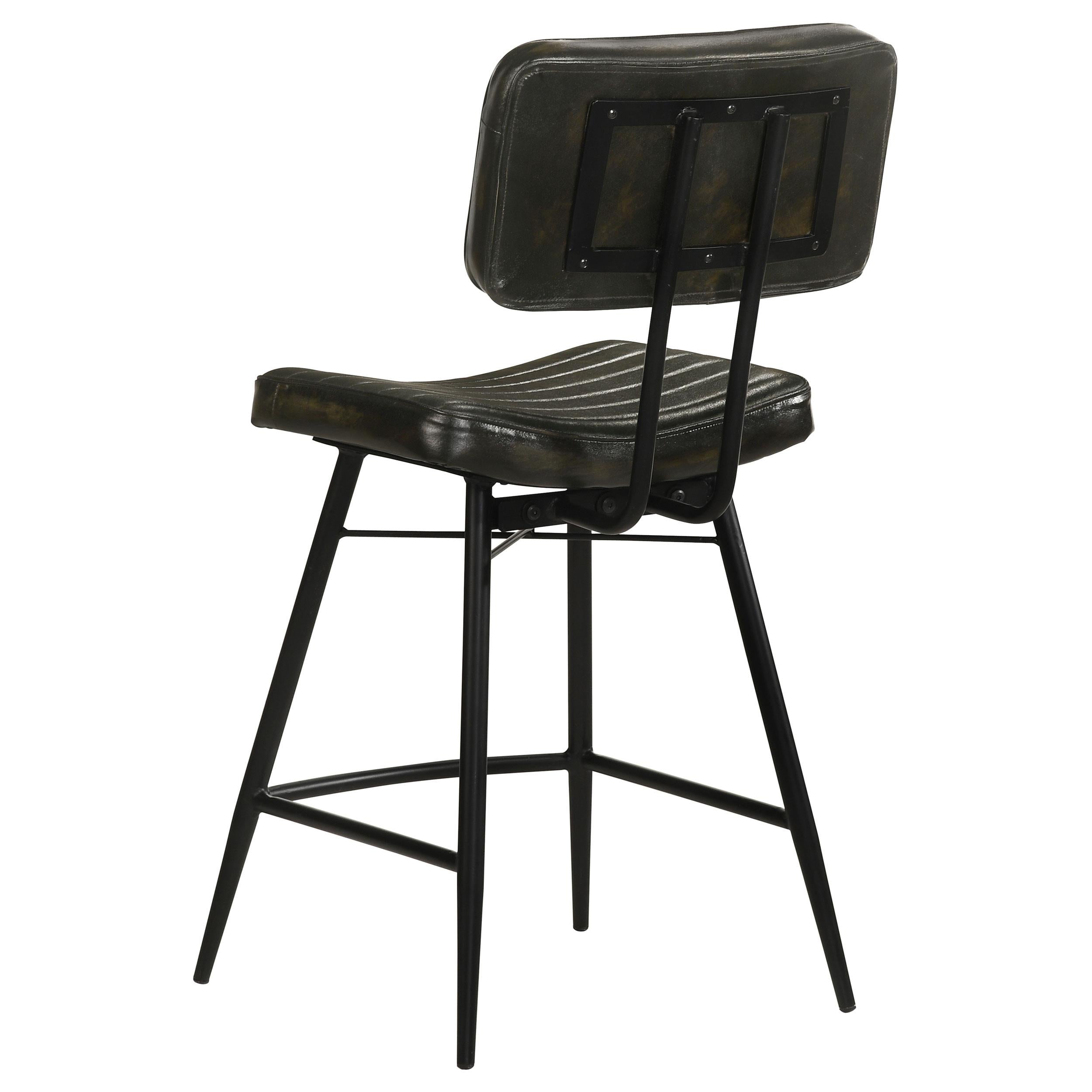  Coaster Furniture Partridge 110659 Leather Counter Chair - Antique Espresso IMAGE 5
