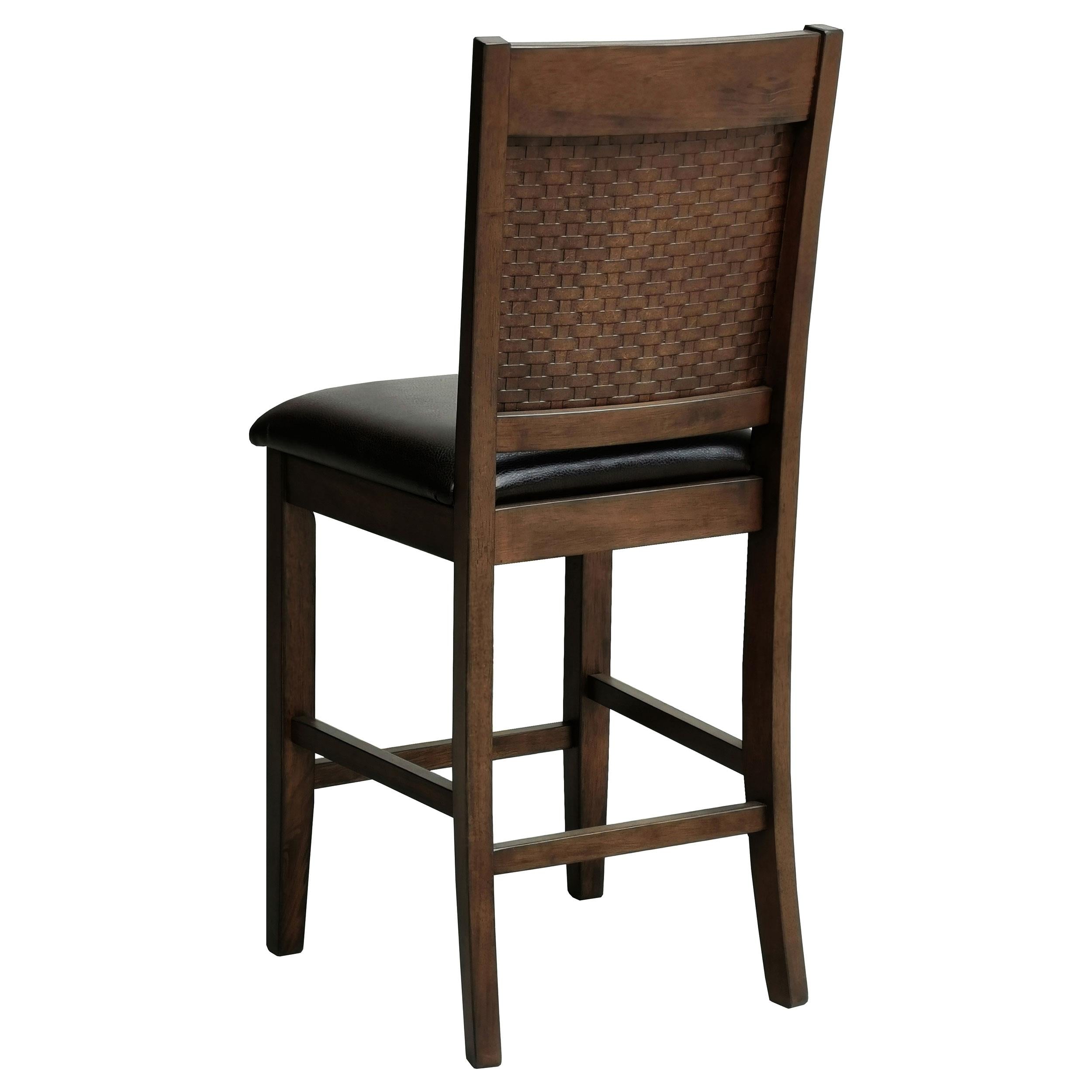  Coaster Furniture Dewey 115209 Upholstered Counter Chair - Walnut IMAGE 5