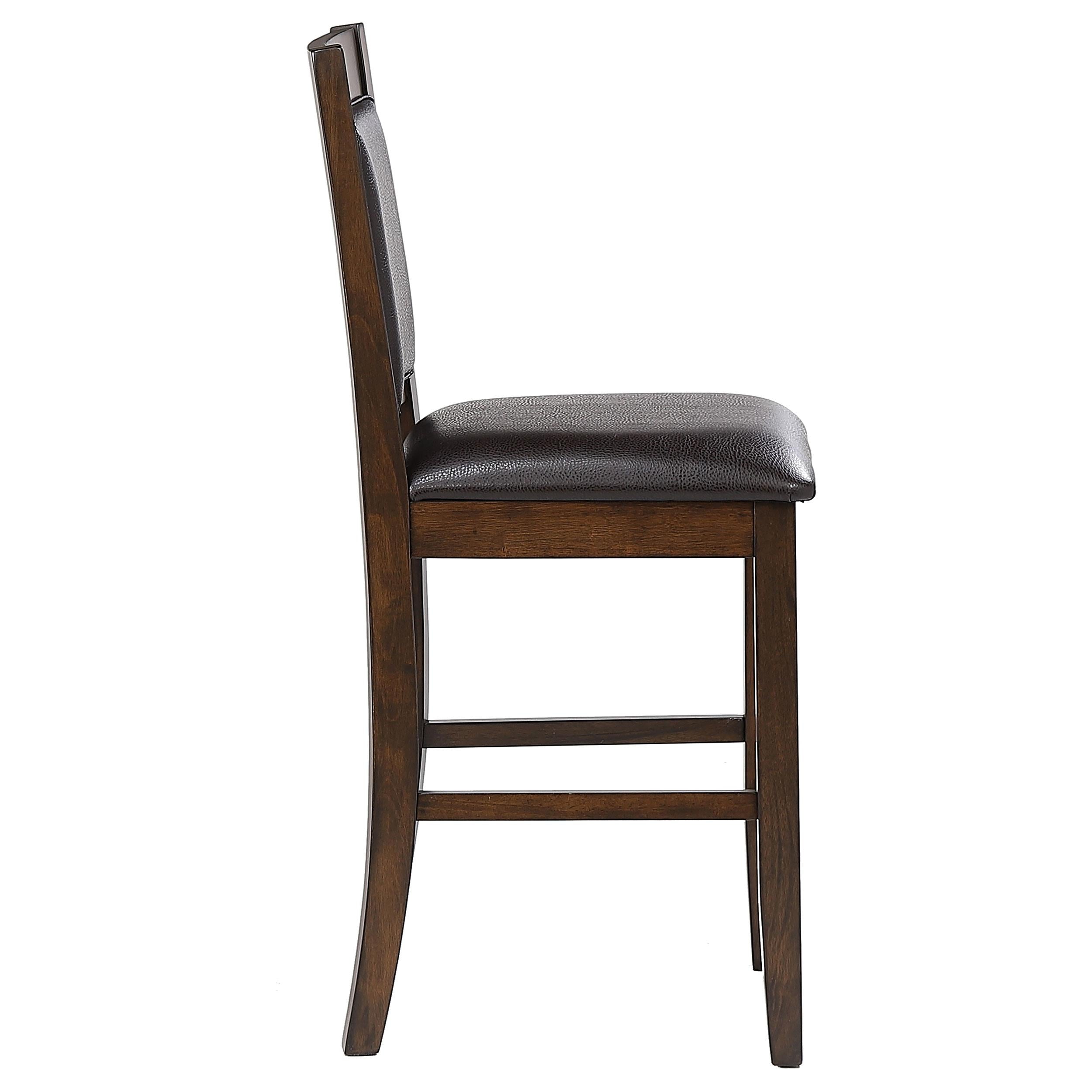  Coaster Furniture Dewey 115209 Upholstered Counter Chair - Walnut IMAGE 7