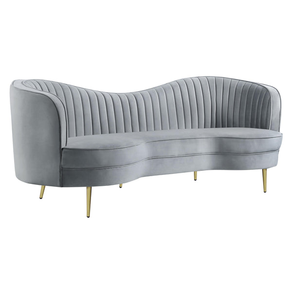Coaster Furniture Sophia 506864 Upholstered Channel Tufted Sofa - Grey