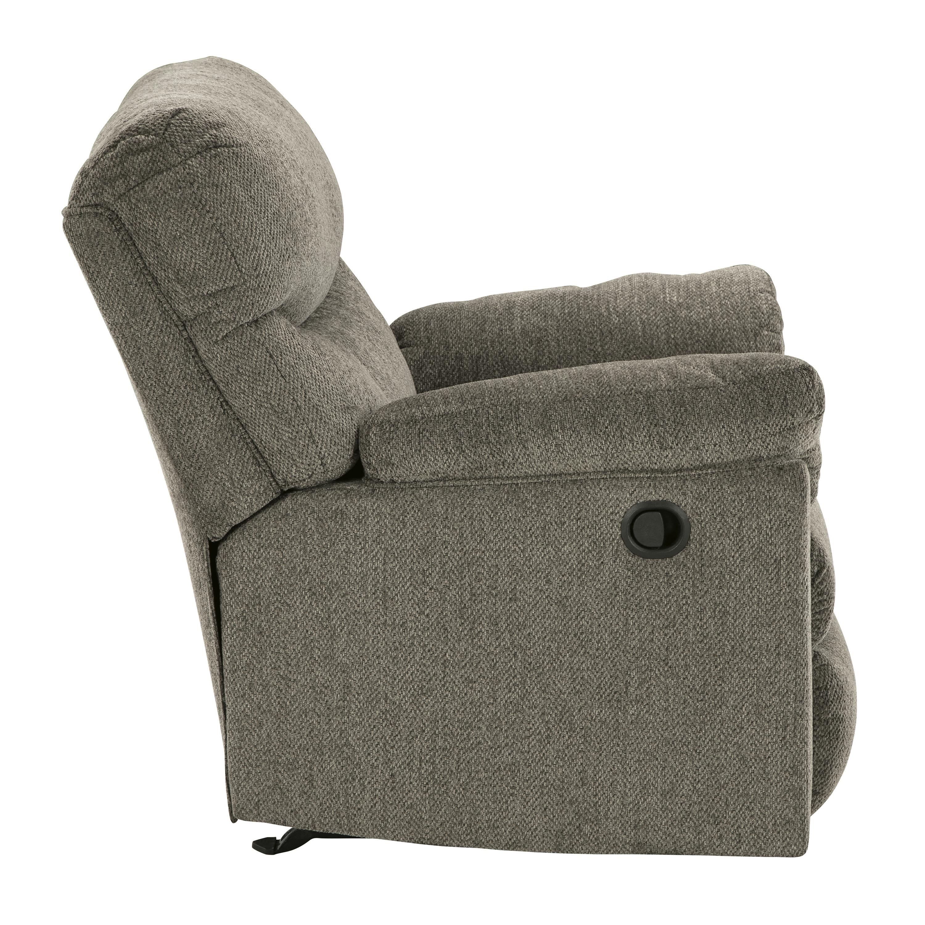  Manufacturer Color_Putty --  Signature Design by Ashley Alphons Rocker Fabric Recliner IMAGE 4