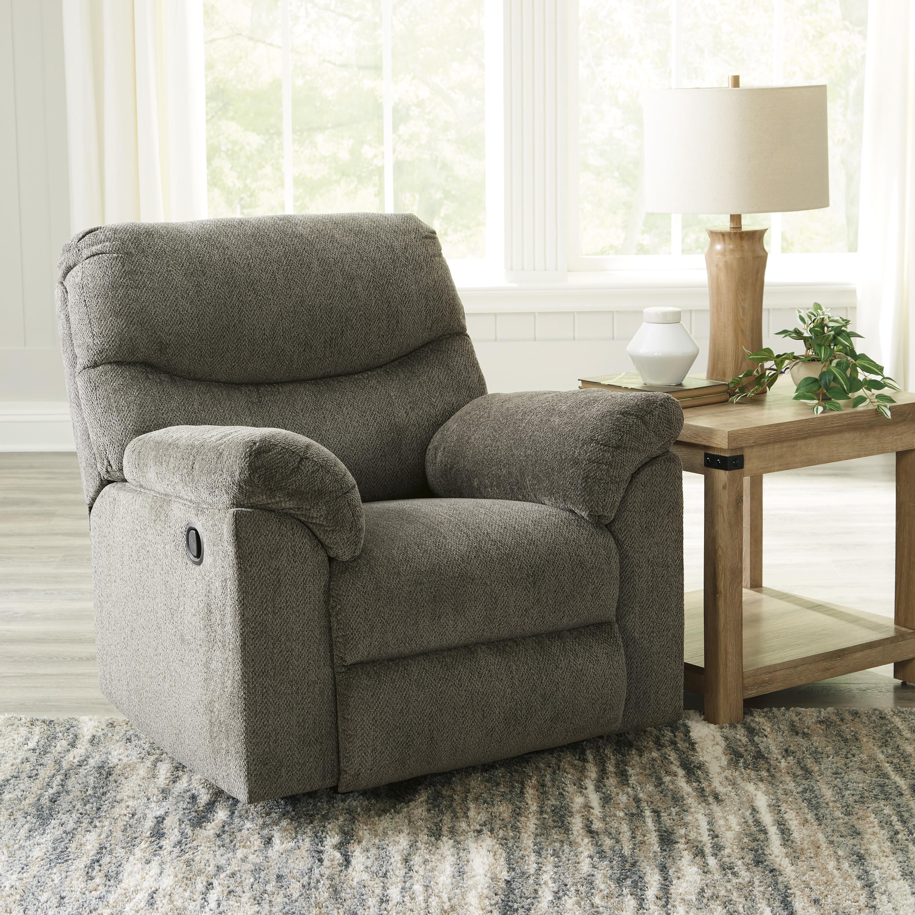  Manufacturer Color_Putty --  Signature Design by Ashley Alphons Rocker Fabric Recliner IMAGE 6