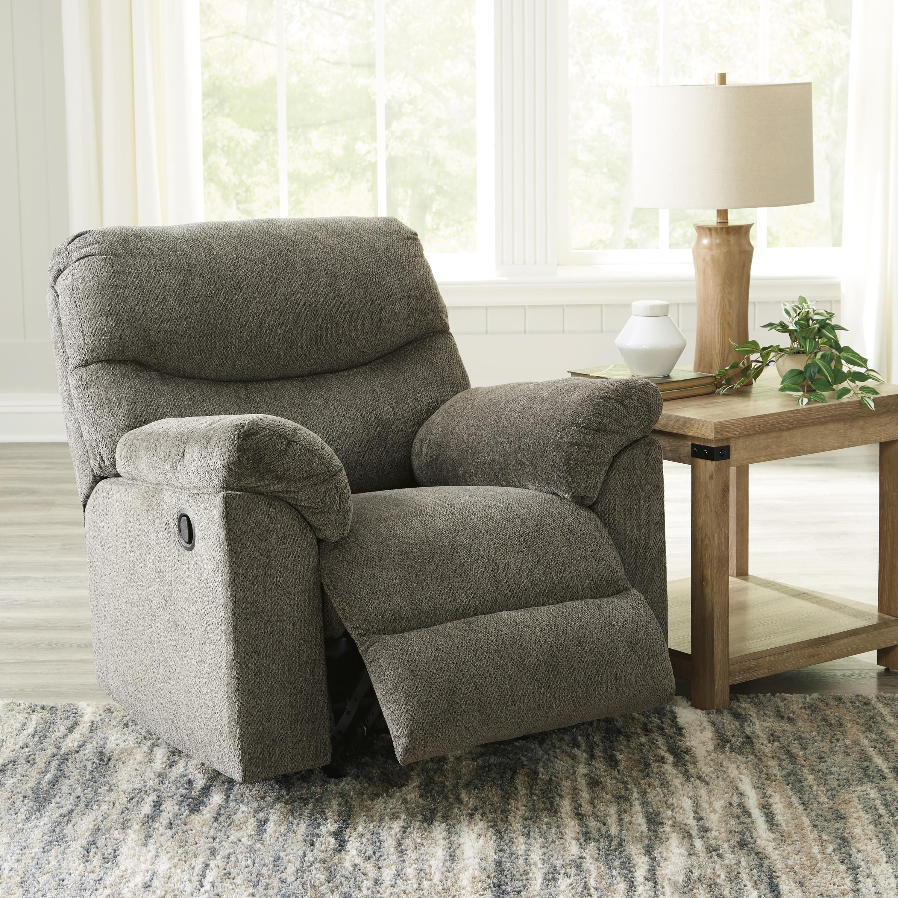  Manufacturer Color_Putty --  Signature Design by Ashley Alphons Rocker Fabric Recliner IMAGE 7