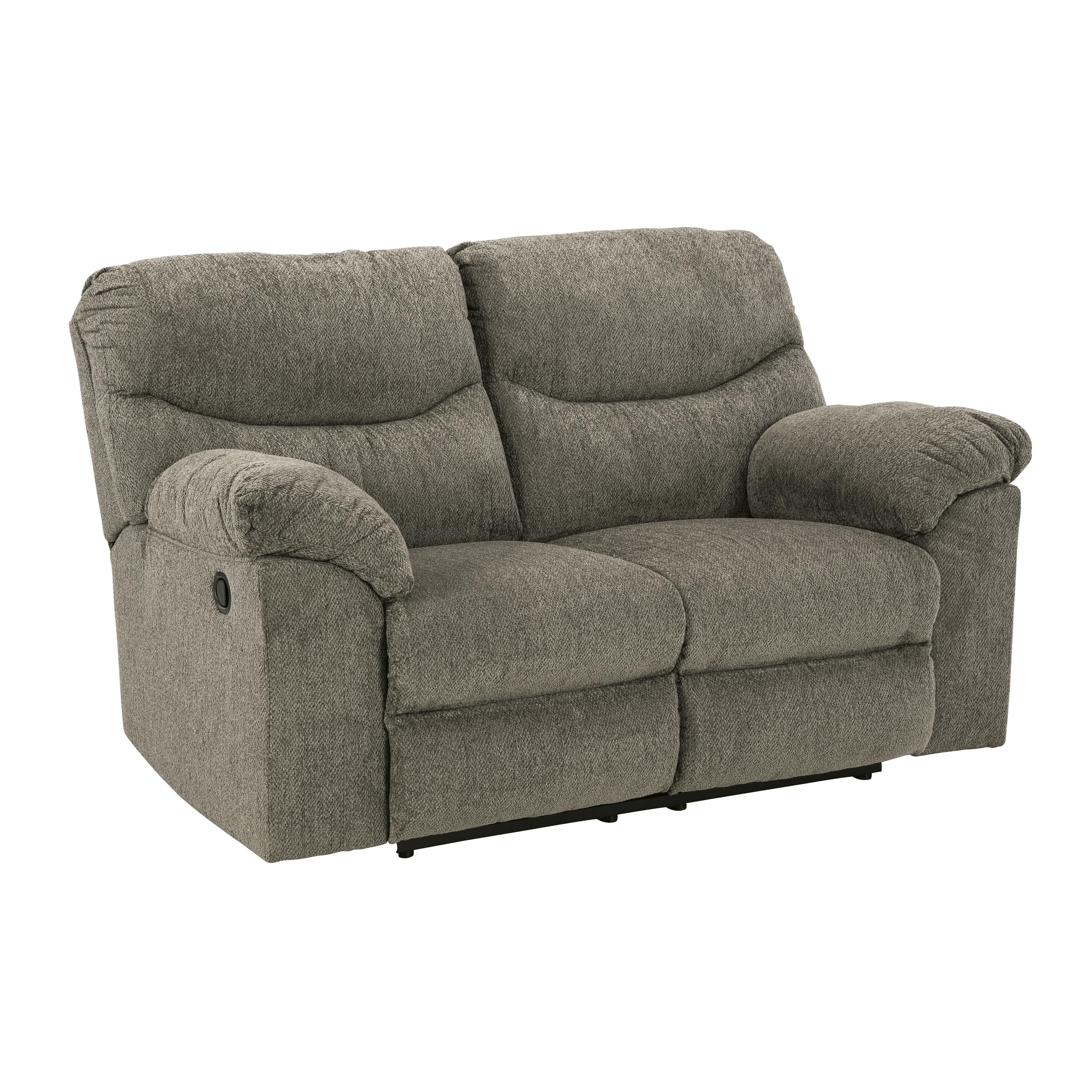  Manufacturer Color_Putty --  Signature Design by Ashley Alphons Reclining Fabric Loveseat IMAGE 1