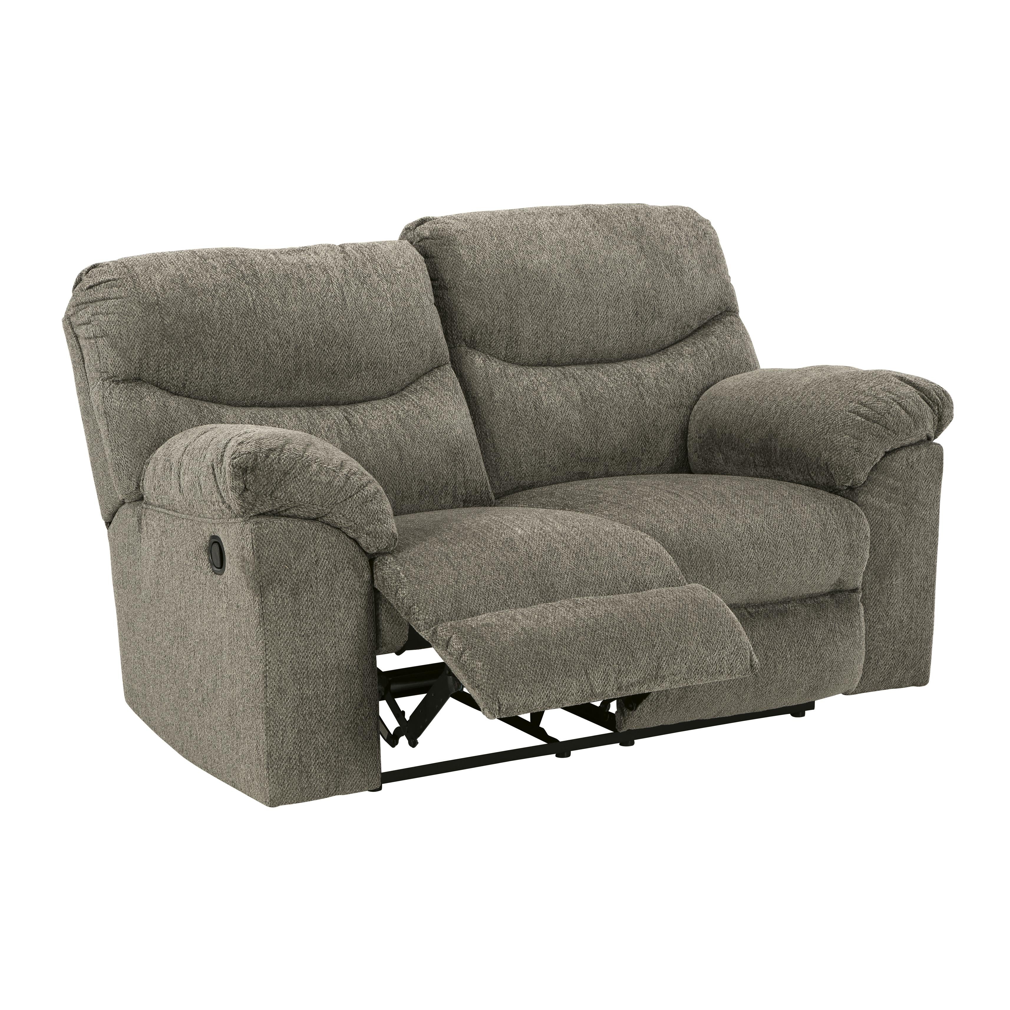  Manufacturer Color_Putty --  Signature Design by Ashley Alphons Reclining Fabric Loveseat IMAGE 2