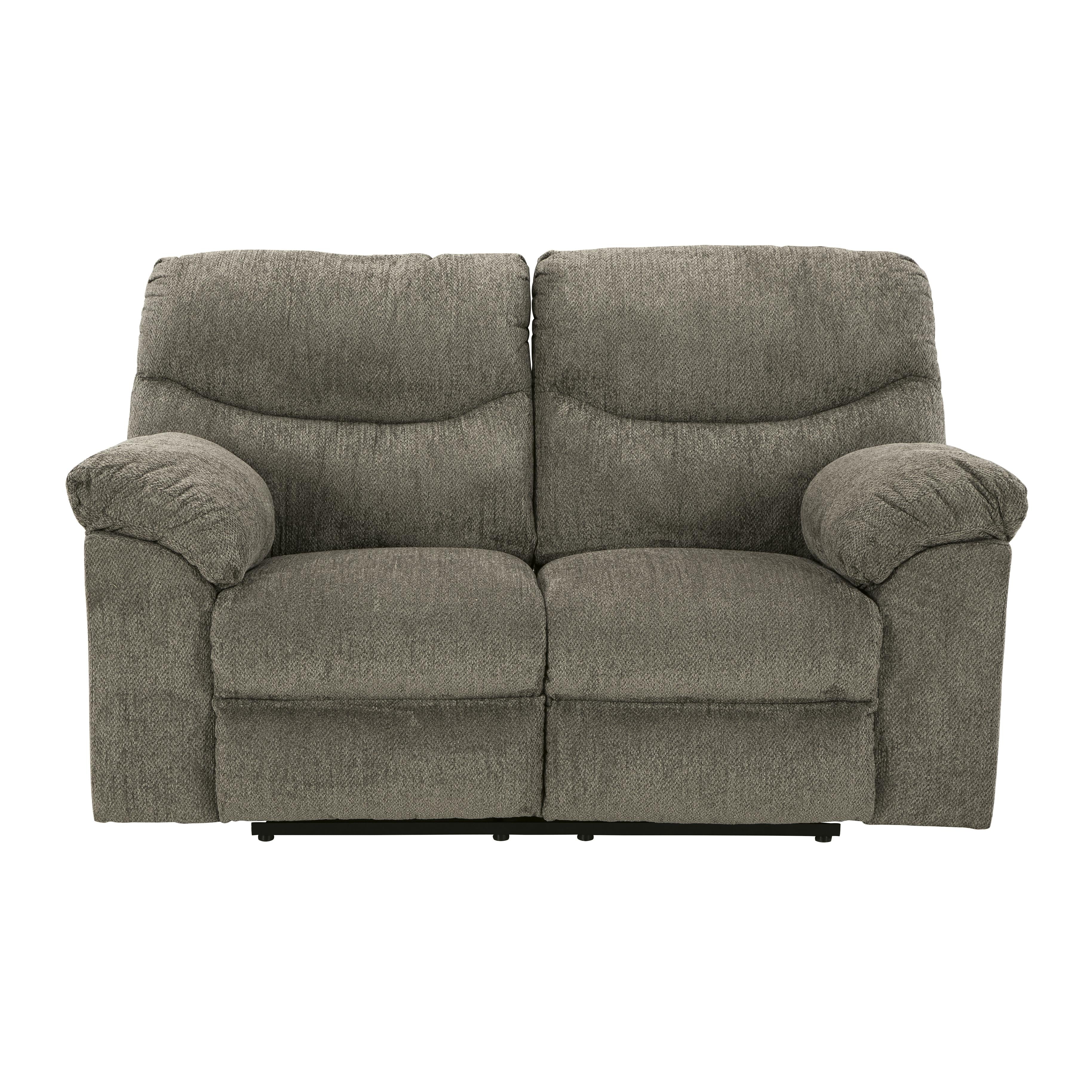 Manufacturer Color_Putty --  Signature Design by Ashley Alphons Reclining Fabric Loveseat IMAGE 3