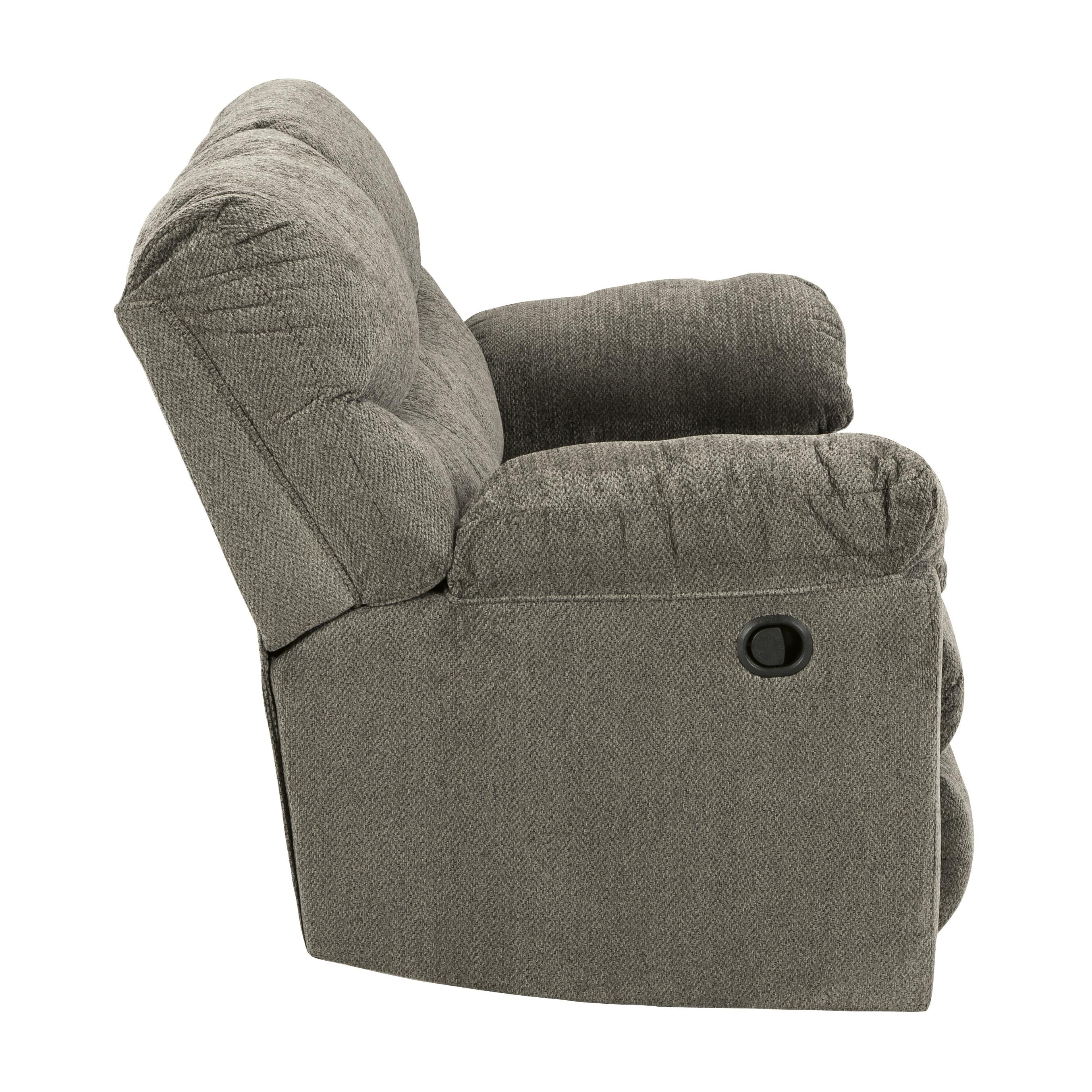  Manufacturer Color_Putty --  Signature Design by Ashley Alphons Reclining Fabric Loveseat IMAGE 4
