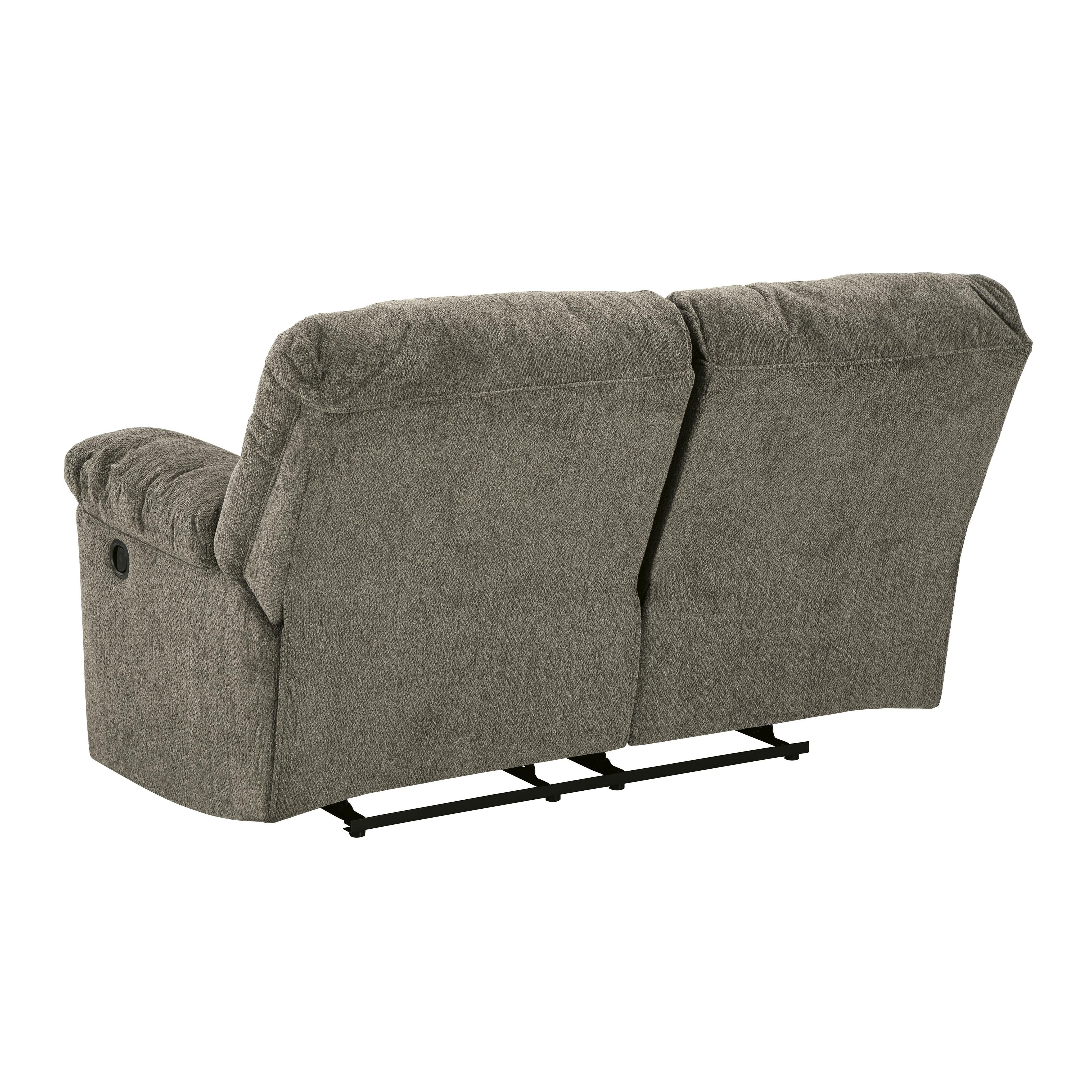  Manufacturer Color_Putty --  Signature Design by Ashley Alphons Reclining Fabric Loveseat IMAGE 5