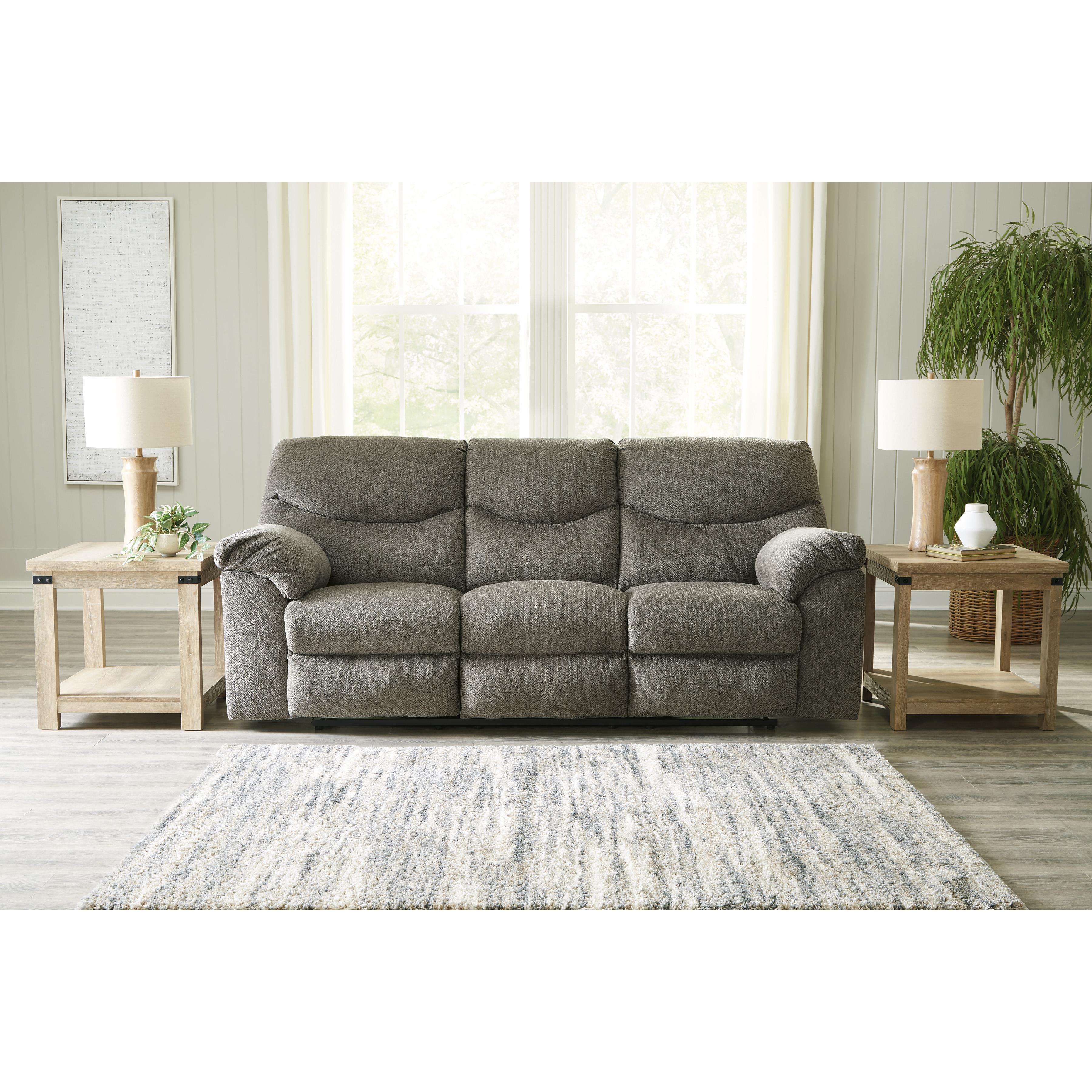  Manufacturer Color_Putty --  Signature Design by Ashley Alphons Reclining Fabric Sofa IMAGE 6