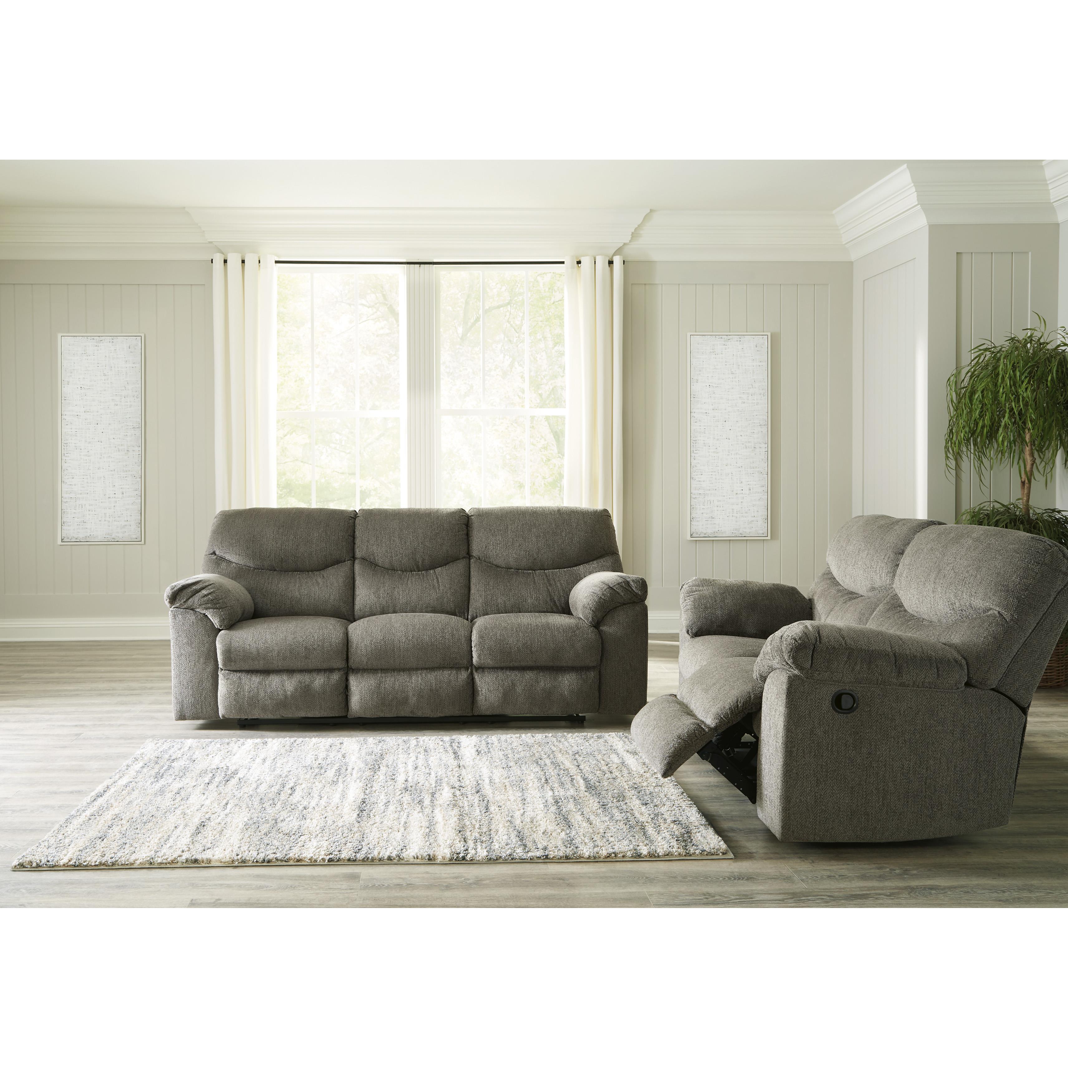  Manufacturer Color_Putty --  Signature Design by Ashley Alphons Reclining Fabric Sofa IMAGE 8